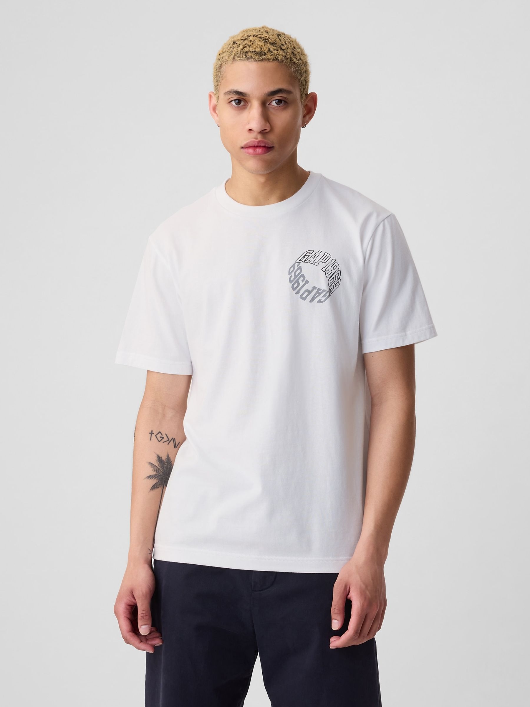 White 1969 Logo Short Sleeve Crew Neck T-Shirt - Image 2 of 5