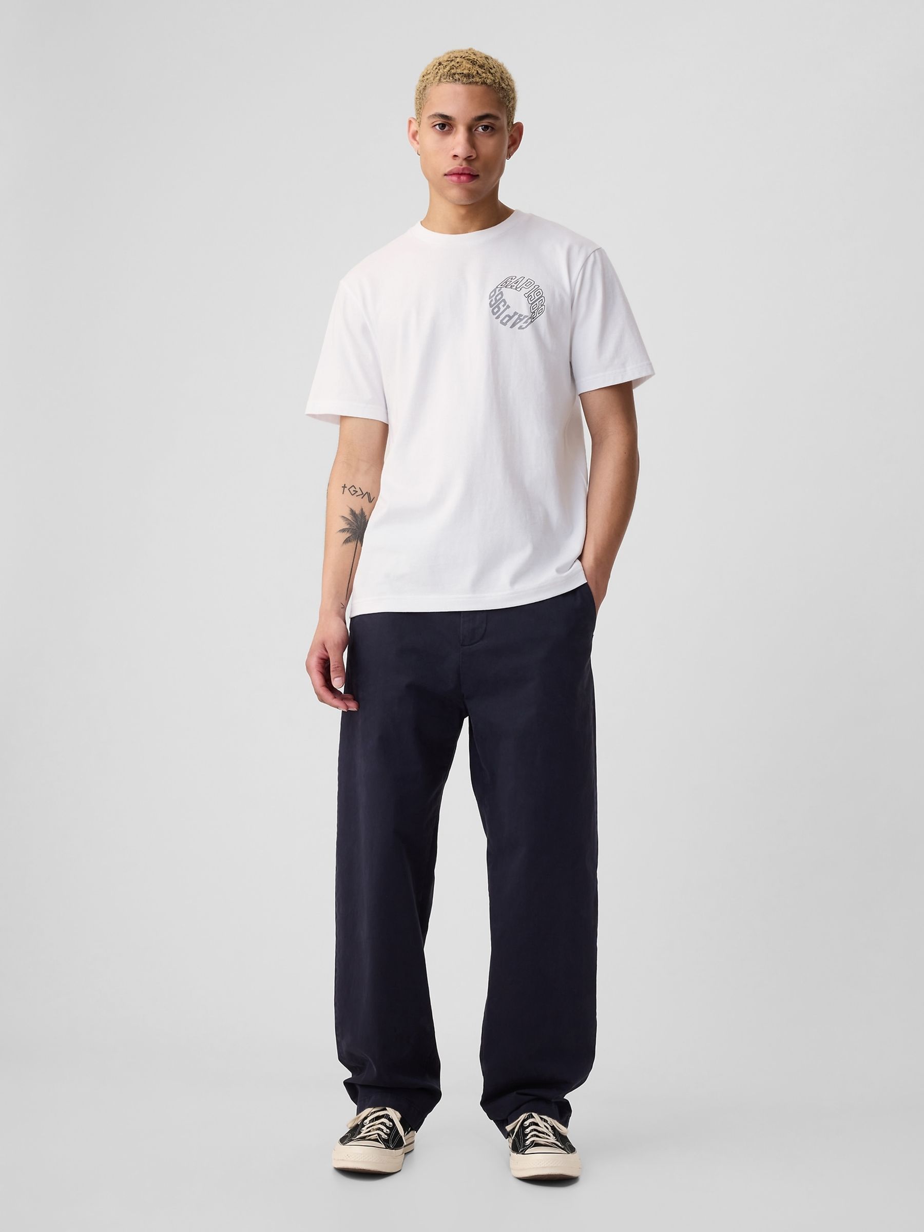 White 1969 Logo Short Sleeve Crew Neck T-Shirt - Image 3 of 5