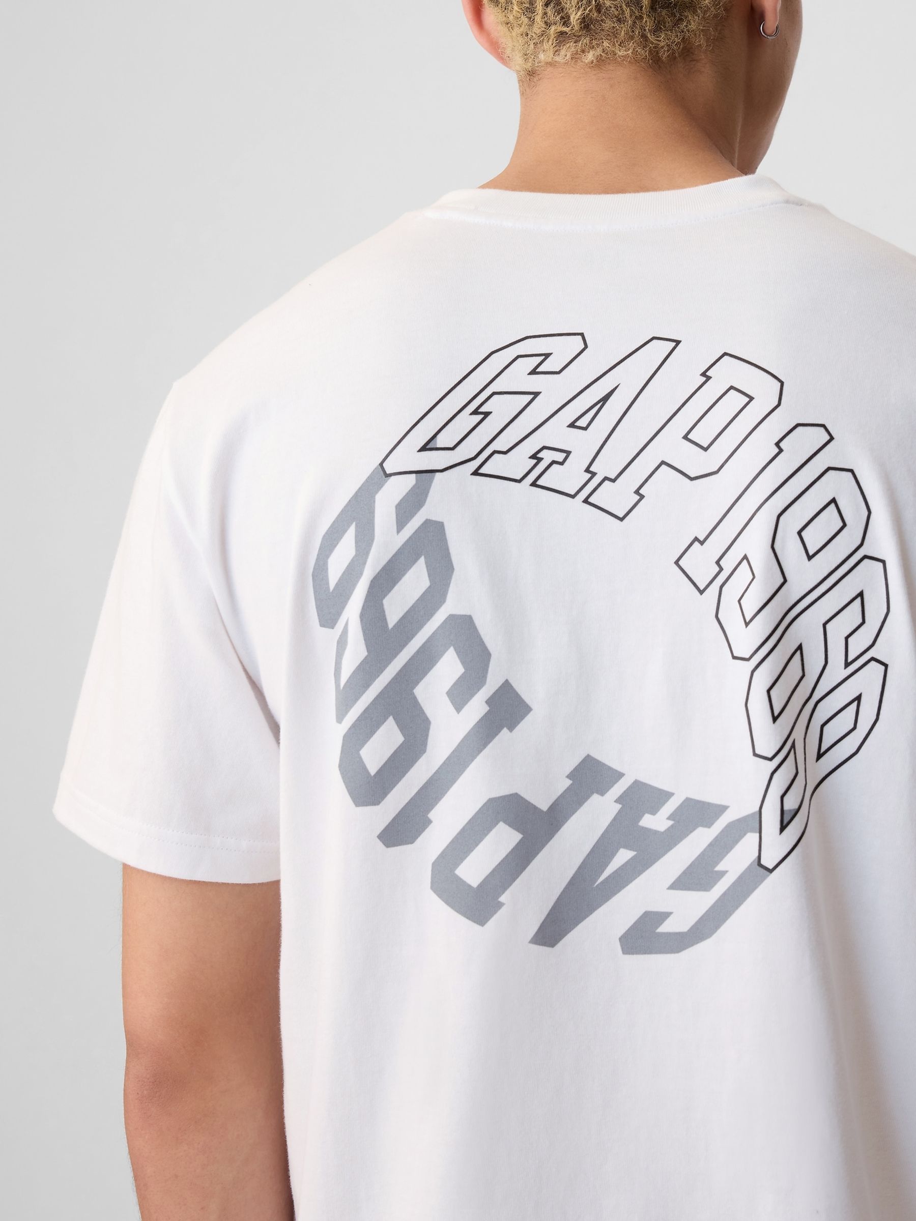White 1969 Logo Short Sleeve Crew Neck T-Shirt - Image 4 of 5