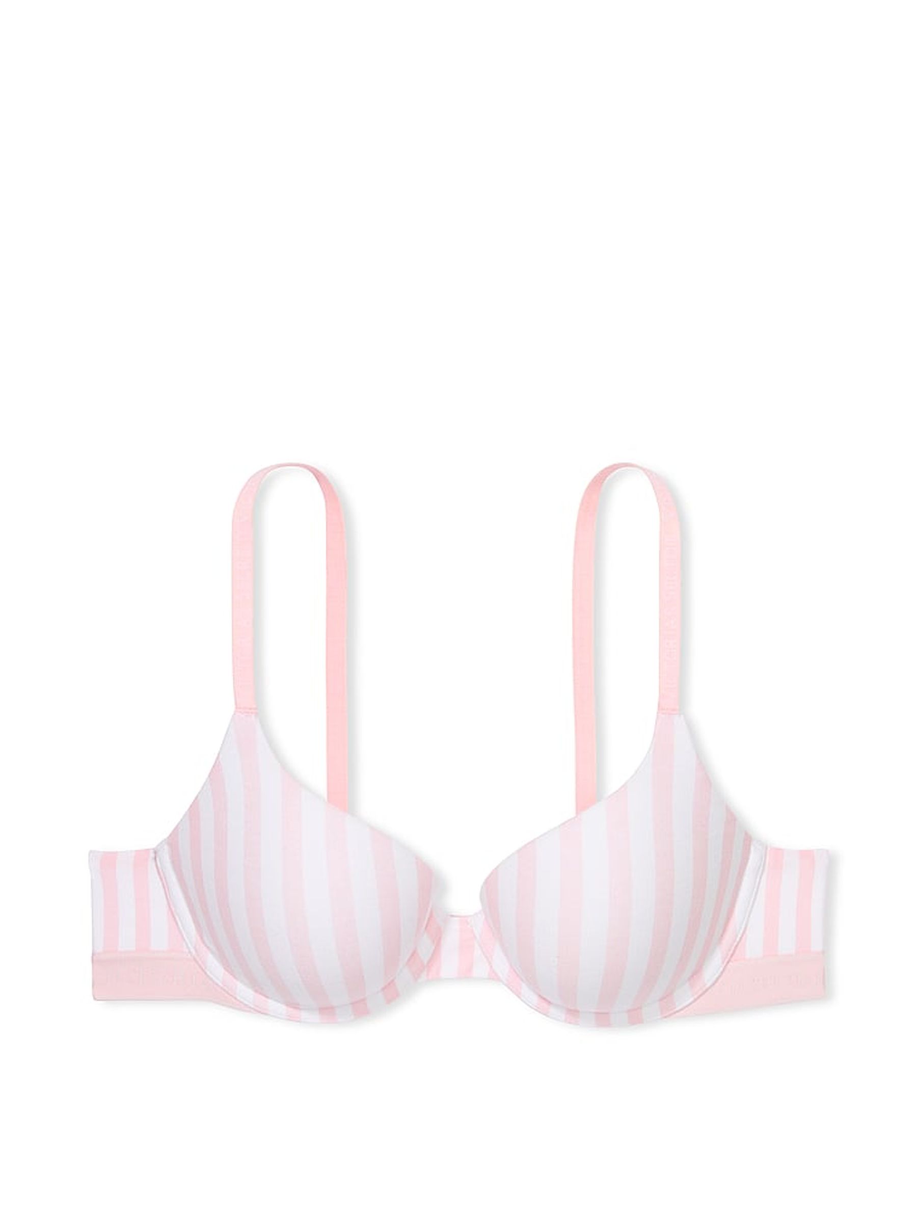 Pink Stripe Full Cup Push Up Bra - Image 3 of 3