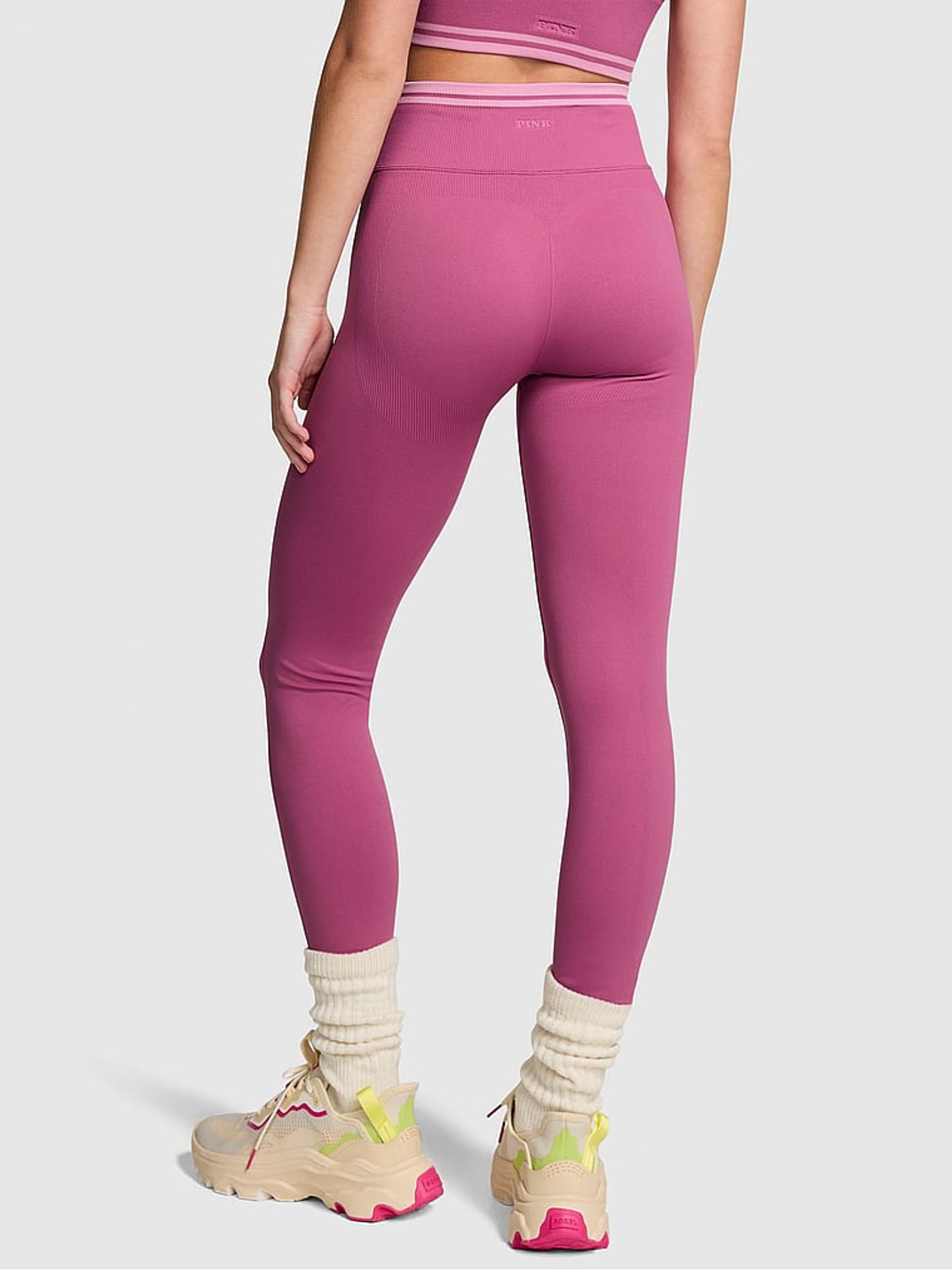 Pink Violet Seamless Leggings - Image 2 of 4