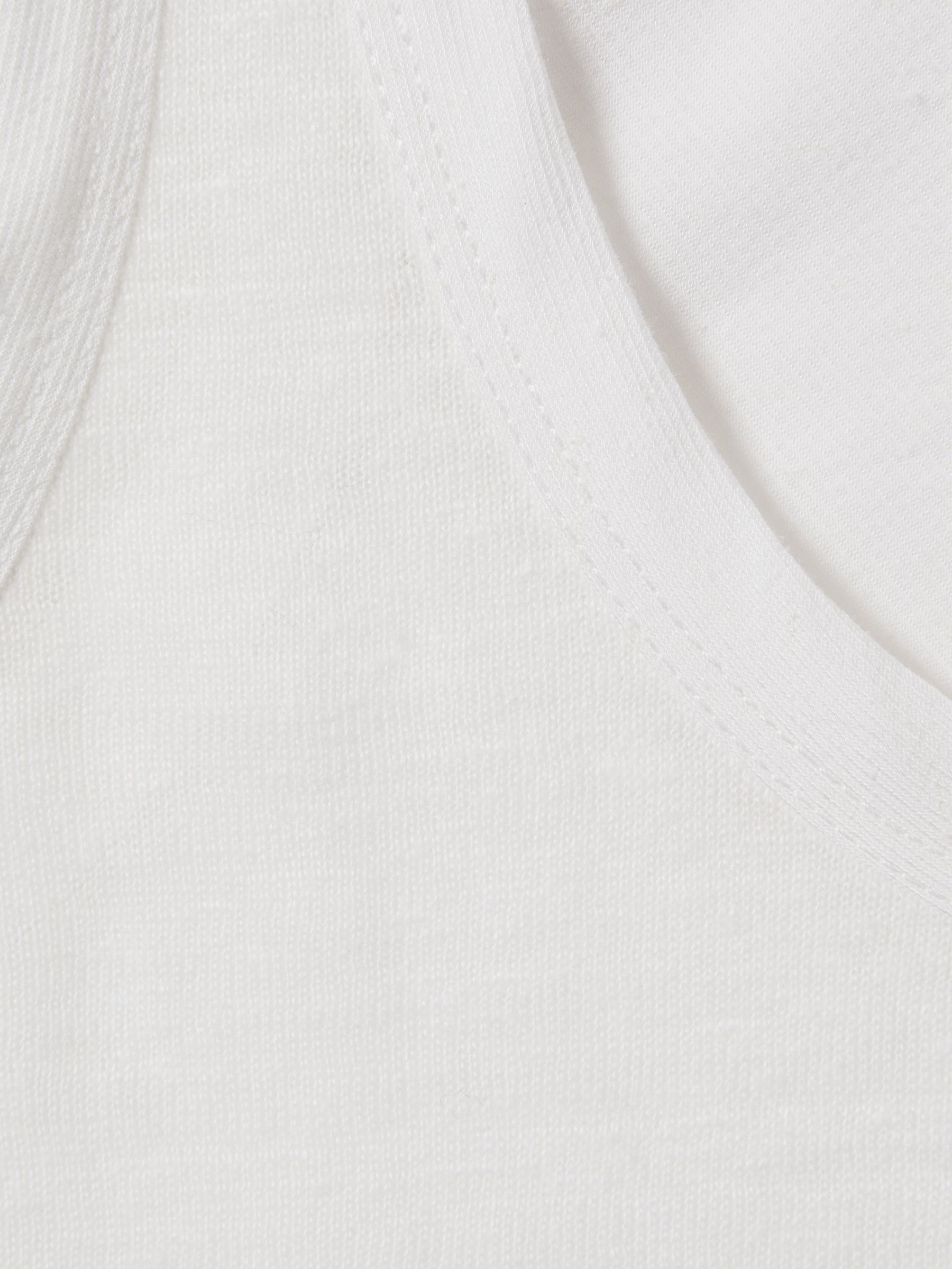 Scoop Neck Vest in White - Image 6 of 6