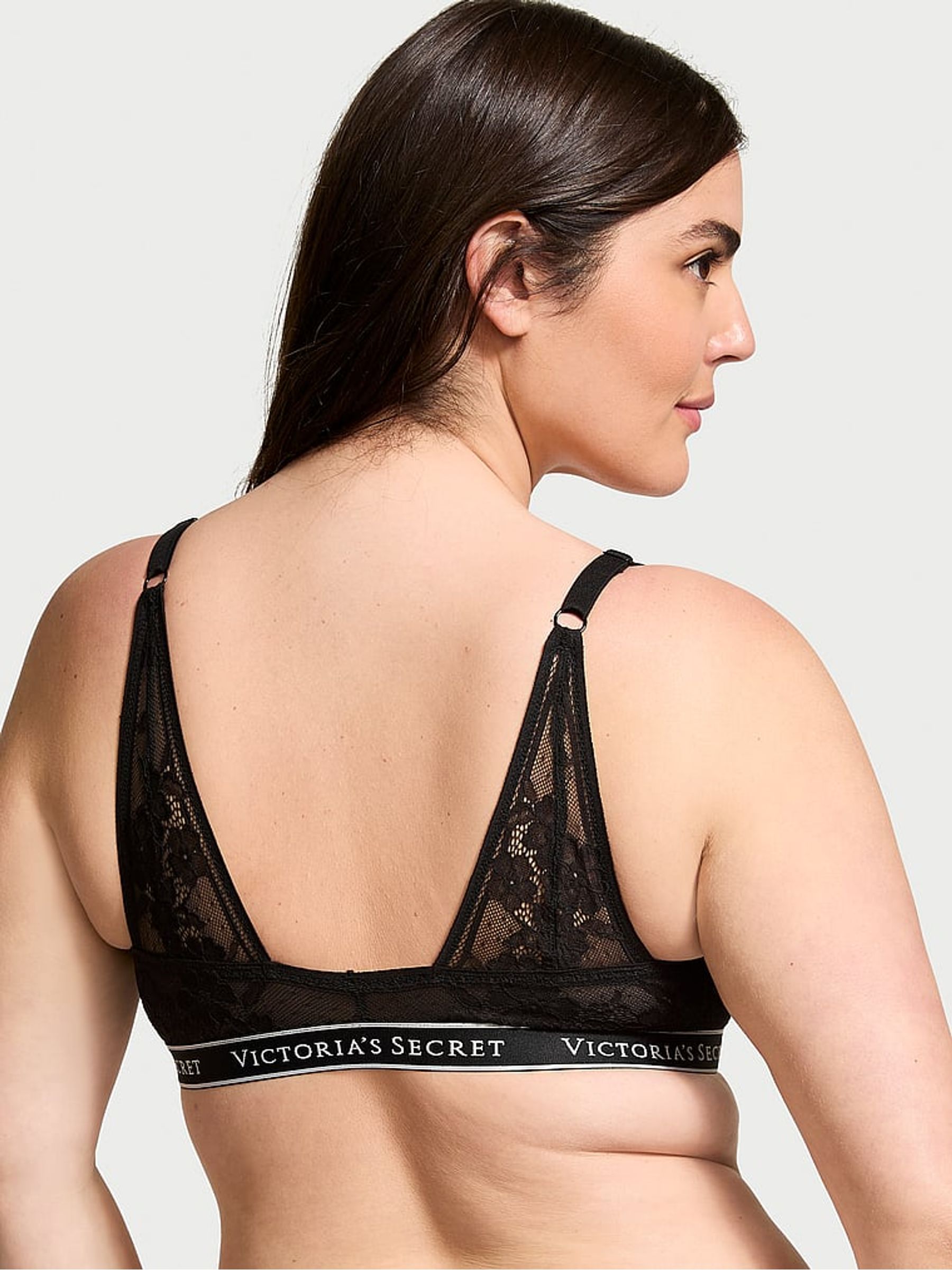 Black Lace Full Cup Lightly Lined Bra - Image 2 of 3