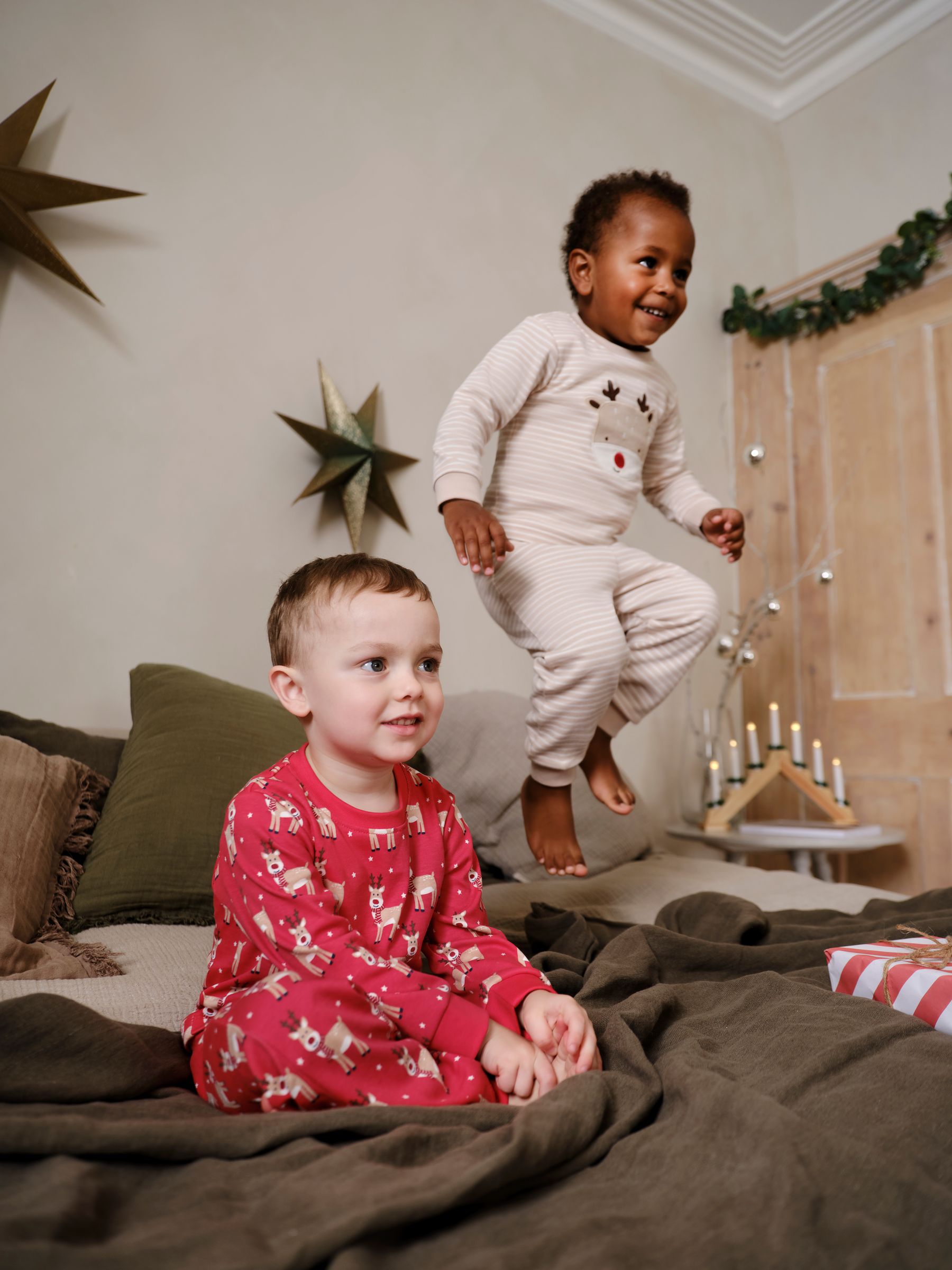 Red Christmas Jersey Pyjamas - Image 4 of 9