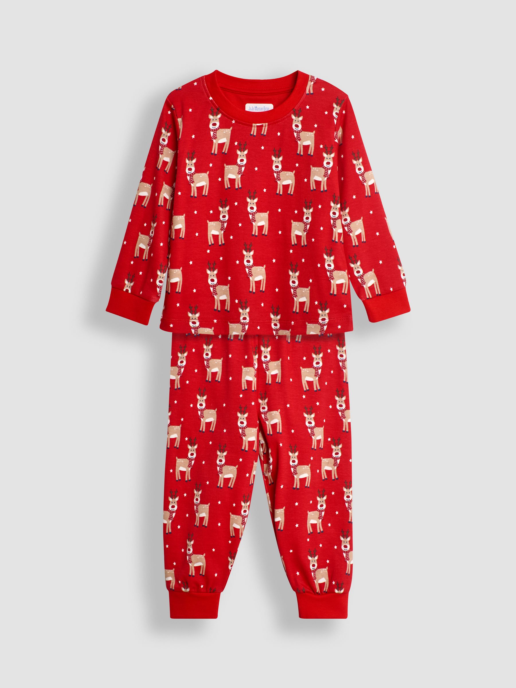 Red Christmas Jersey Pyjamas - Image 5 of 9