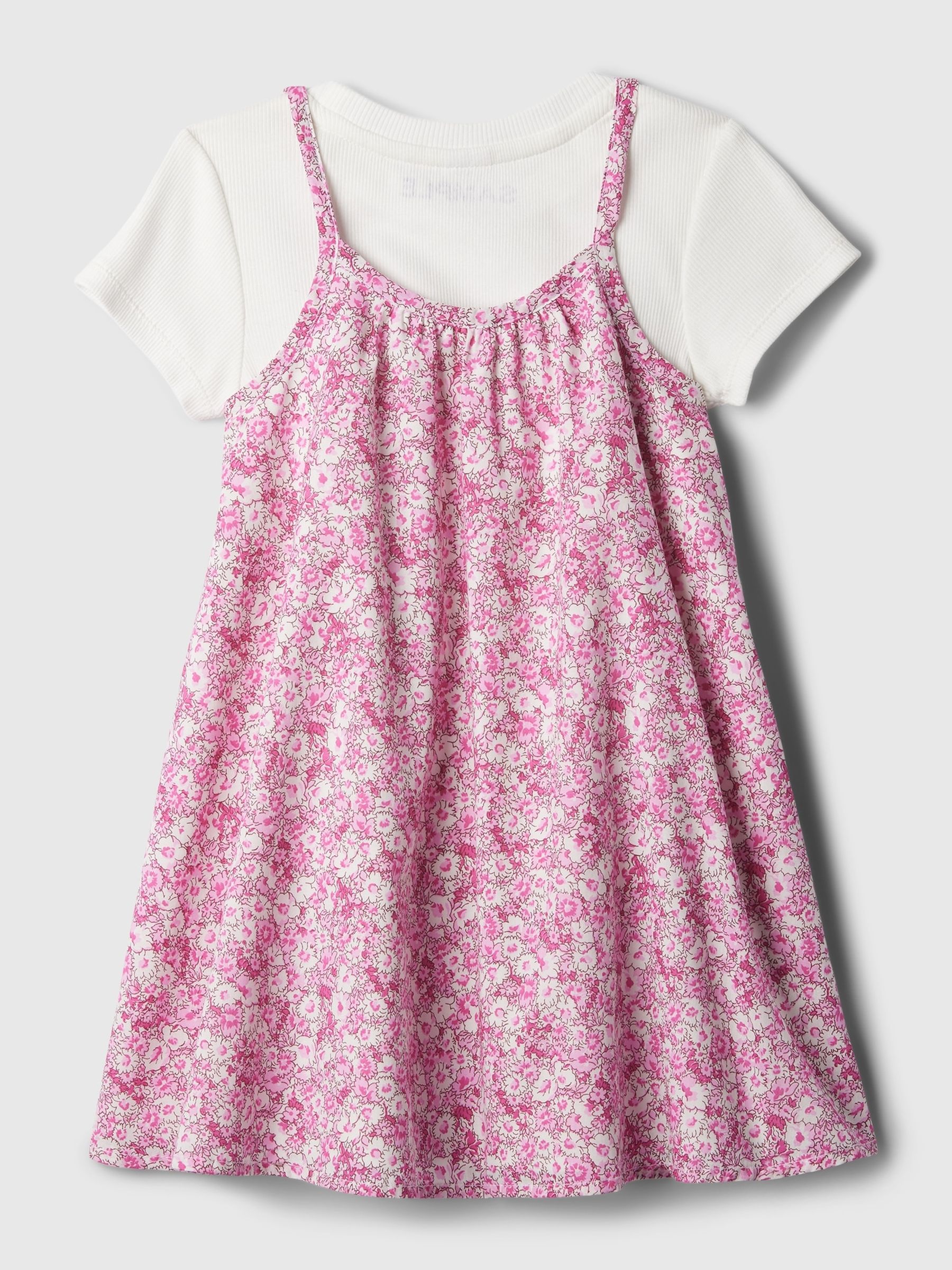 Pink Linen-Cotton Dress Set (12mths-5yrs) - Image 2 of 3