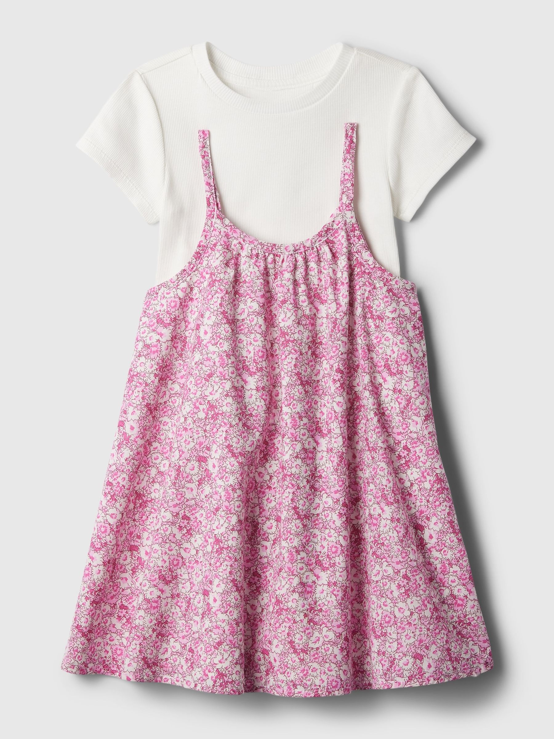 Pink Linen-Cotton Dress Set (12mths-5yrs) - Image 3 of 3