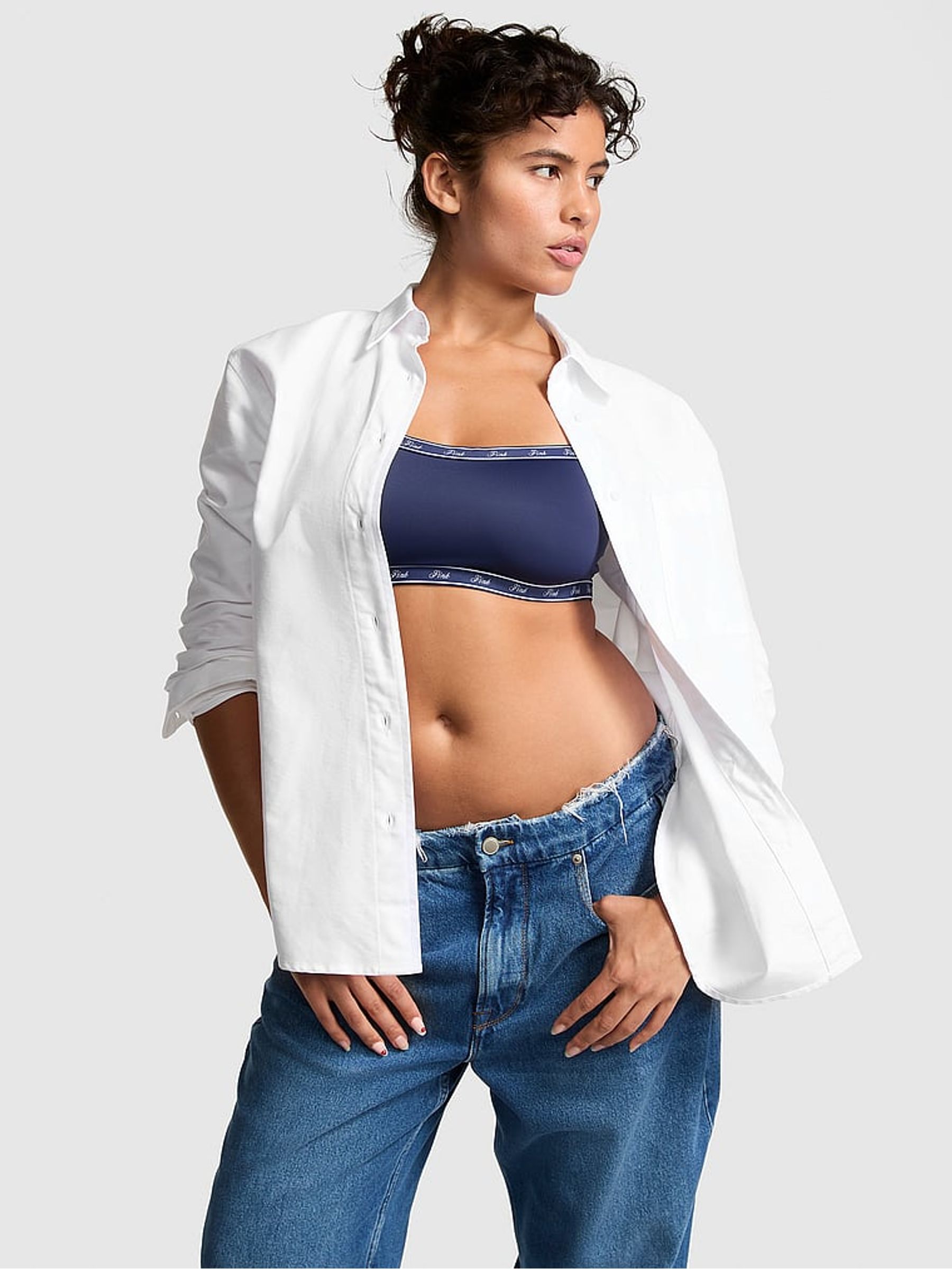 Optic White Button Up Oxford Shirt - Image 1 of 3