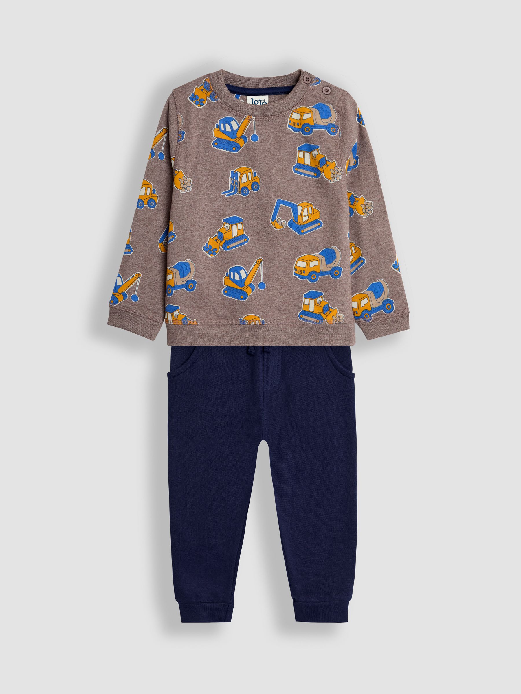 Mocha Print Sweatshirt & Joggers Set - Image 3 of 8