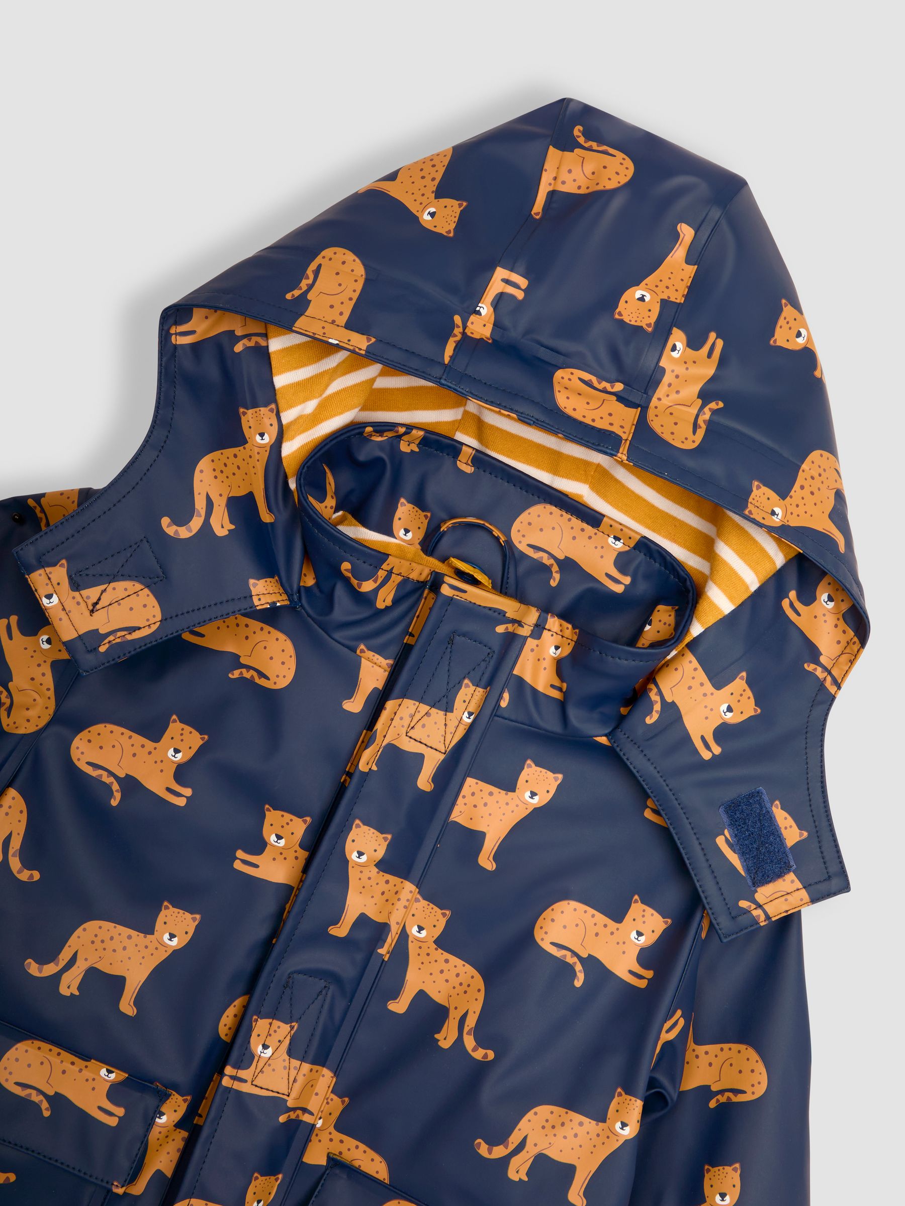 Navy Leopard 3 in 1 Waterproof Jacket - Image 8 of 8