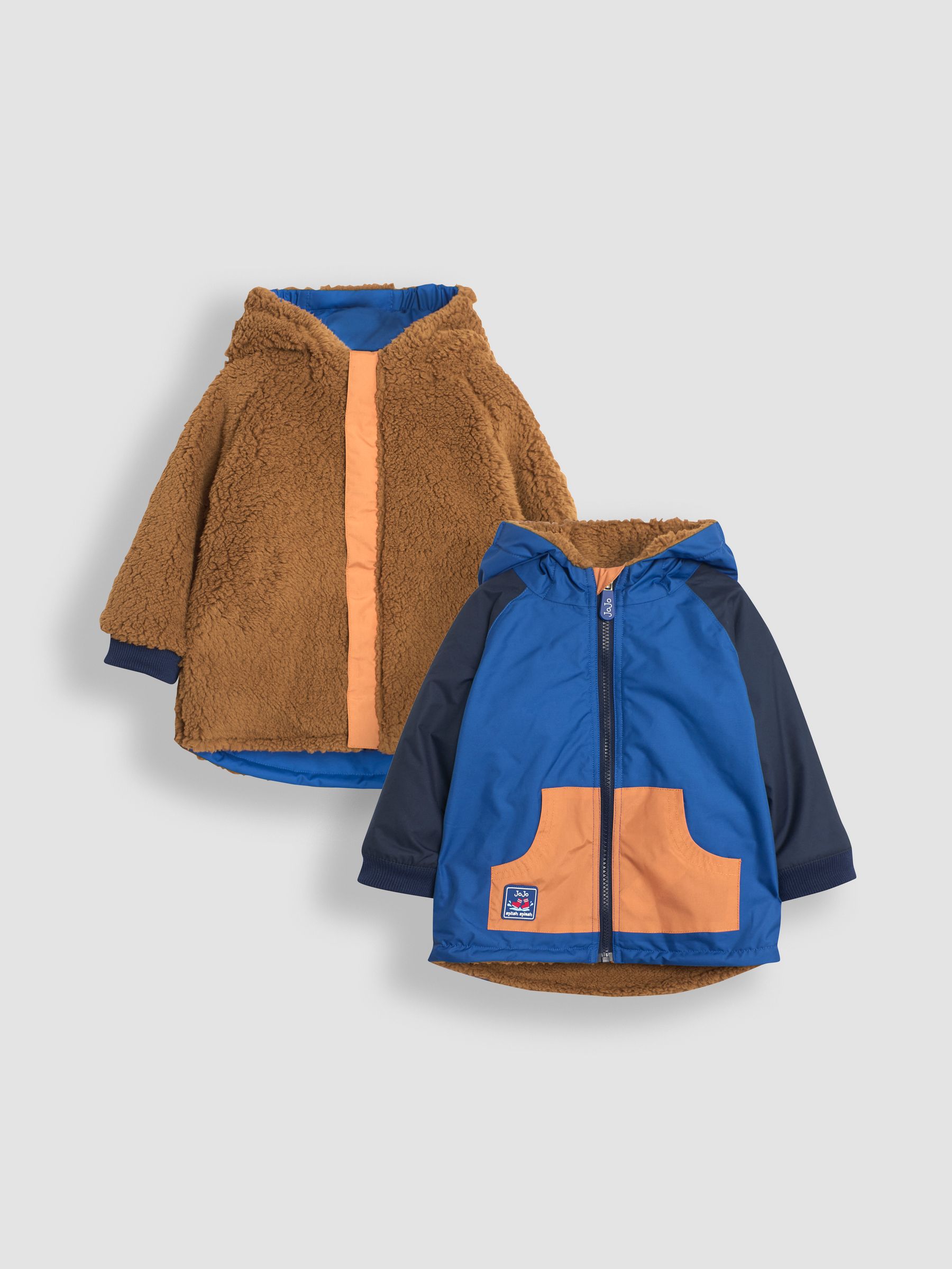 Denim Colour Block Reversible Jacket - Image 1 of 7