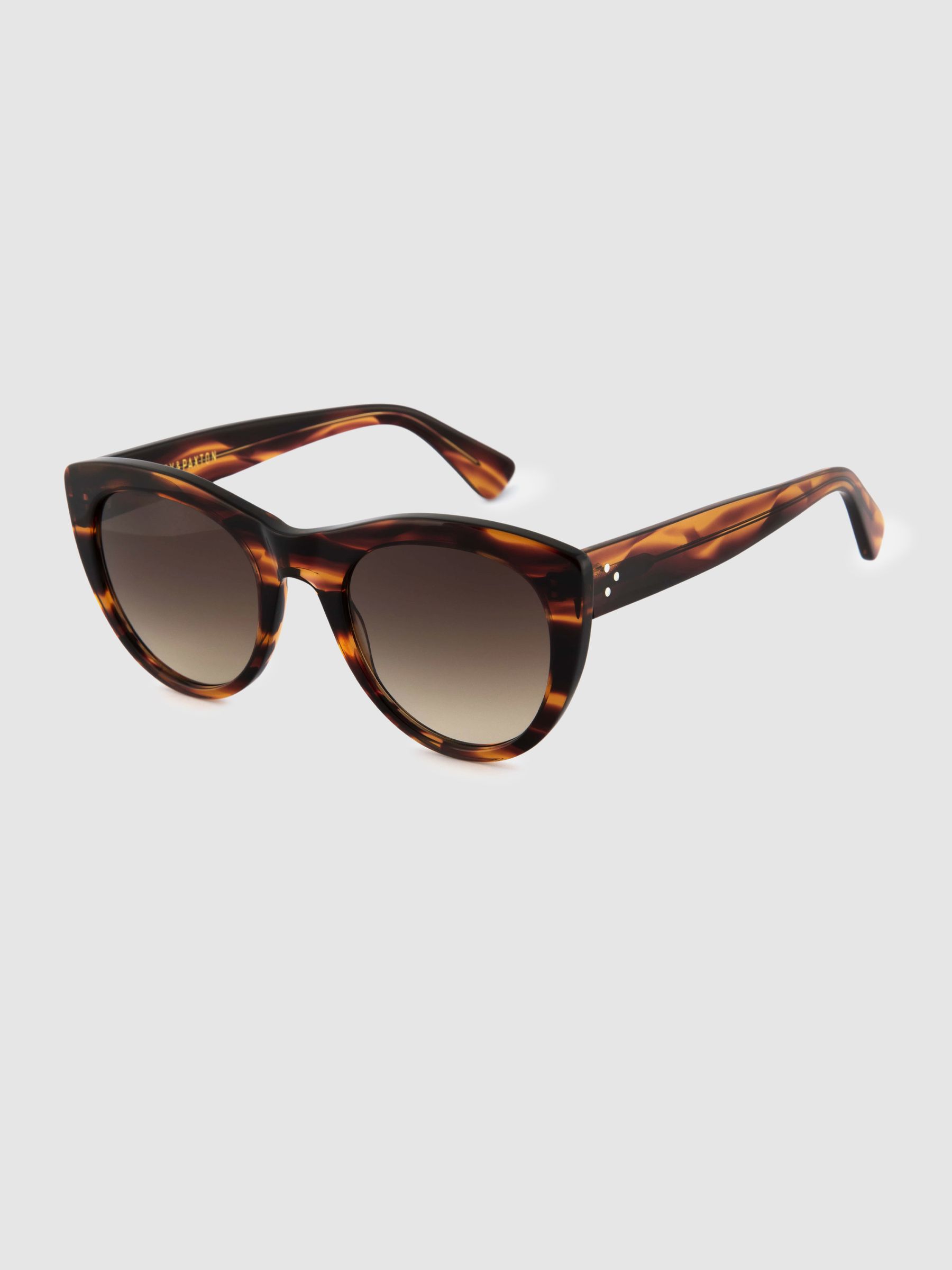 Curry and Paxton Cat Eye Sunglasses in Caramel - Image 2 of 4