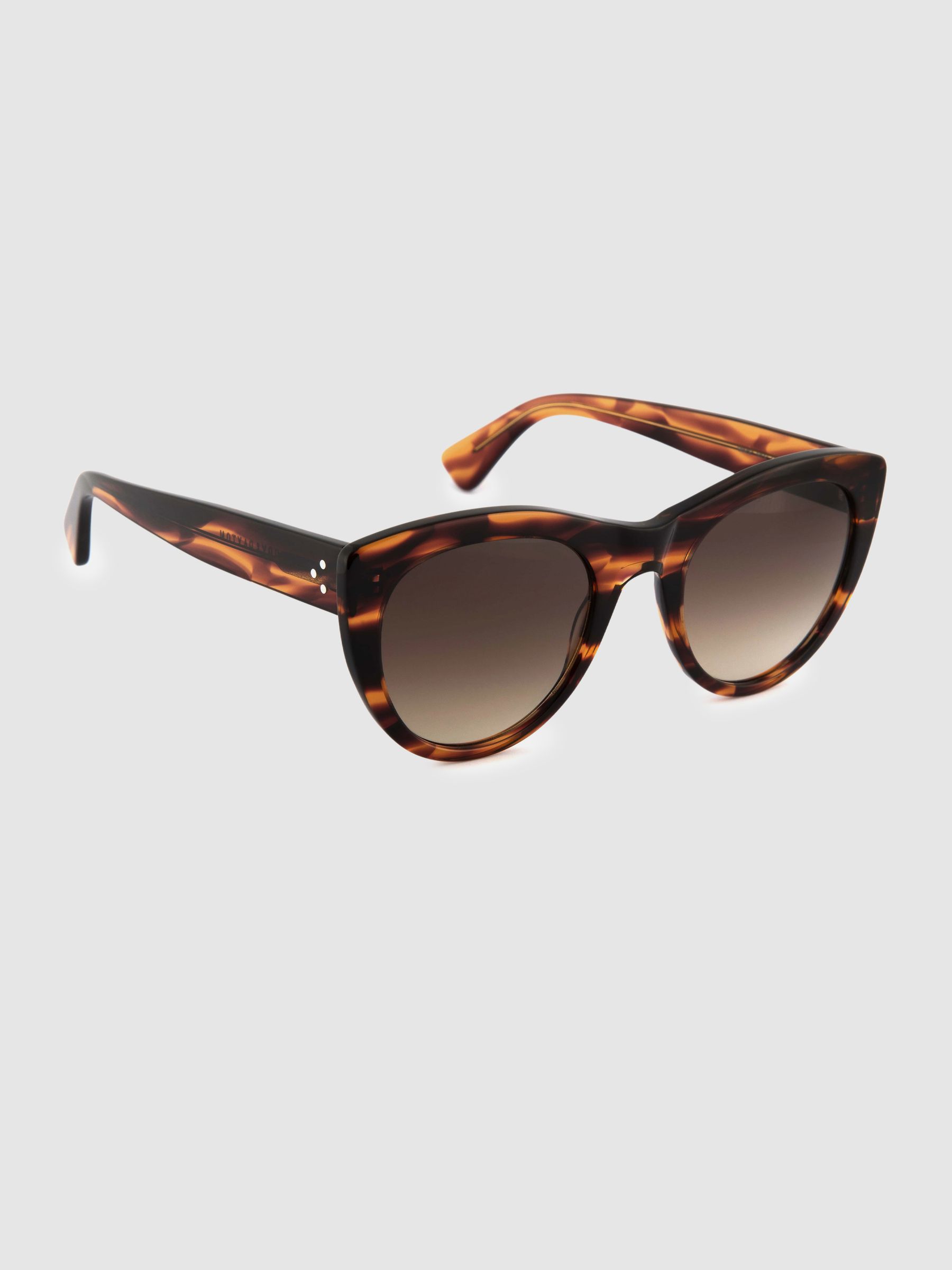 Curry and Paxton Cat Eye Sunglasses in Caramel - Image 3 of 4
