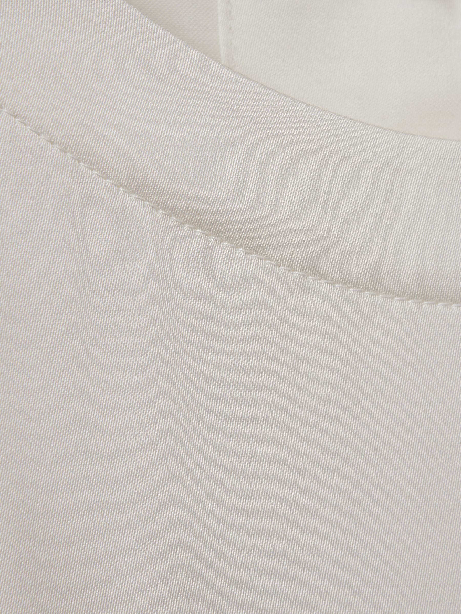 Relaxed Satin Blouse in Ivory - Image 7 of 7