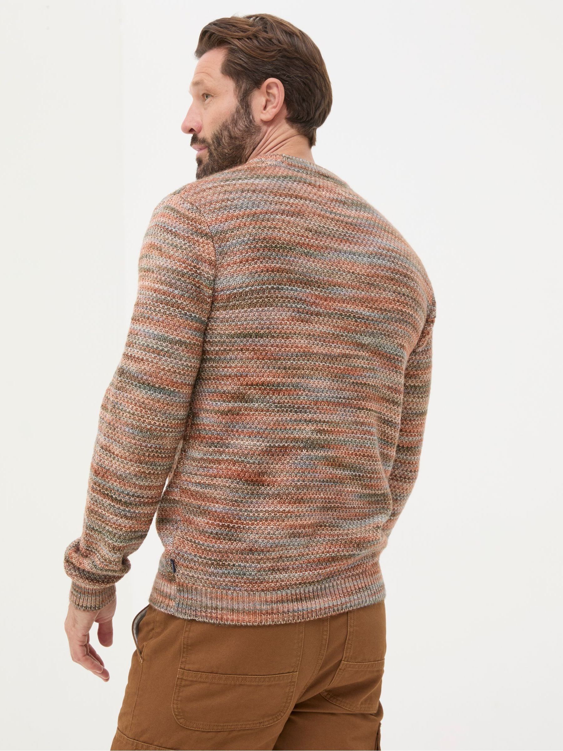 Orange Ombre Crew Neck Jumper - Image 2 of 5