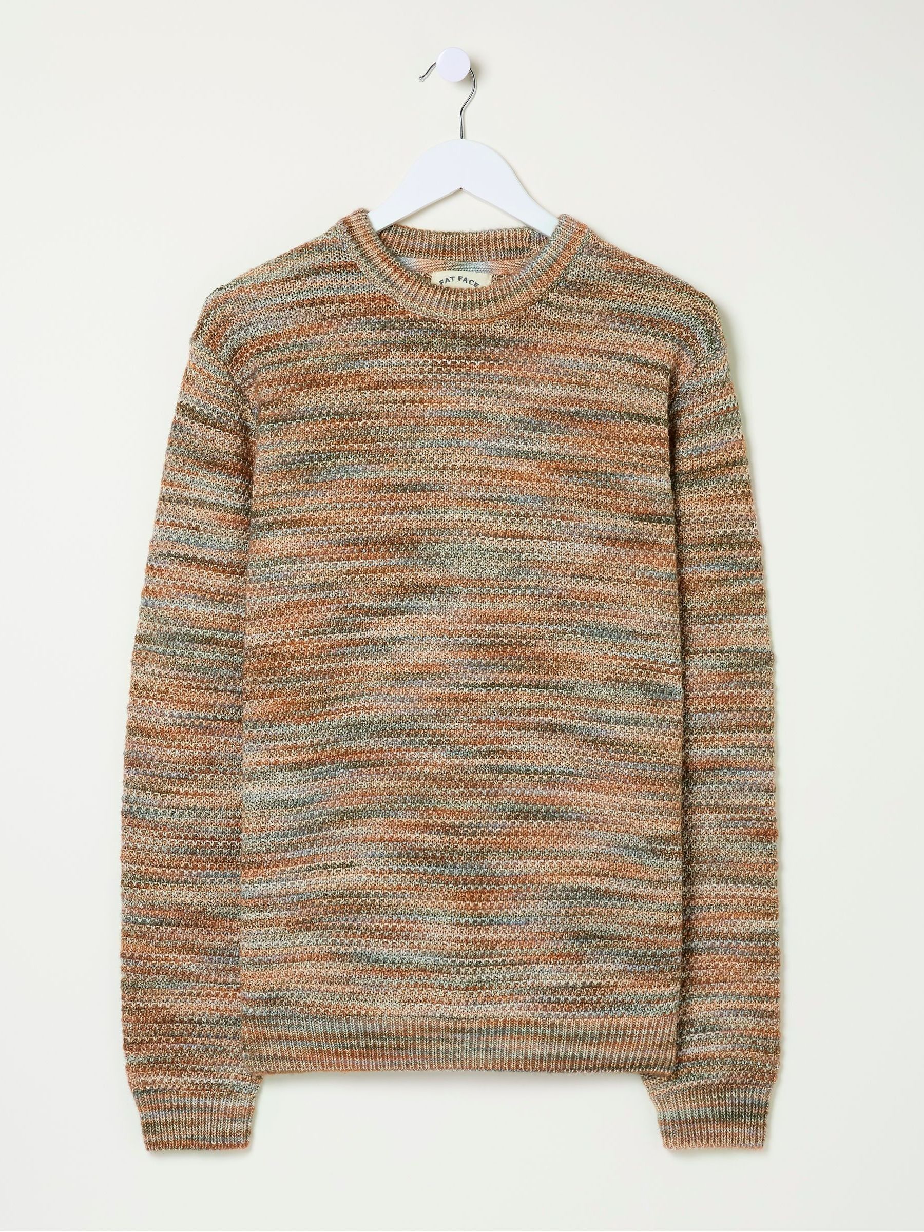Orange Ombre Crew Neck Jumper - Image 5 of 5