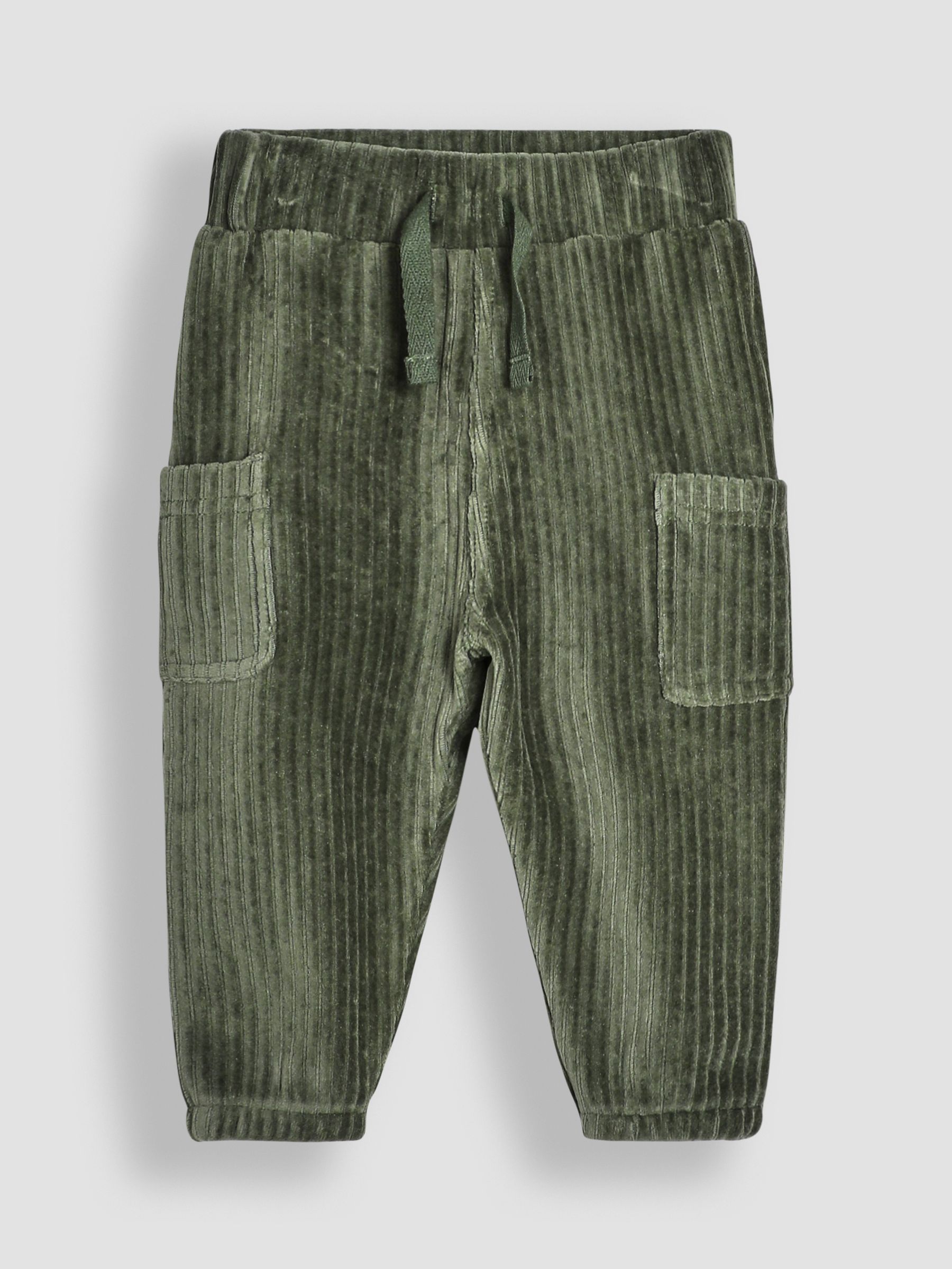 Natural Tractor Tiger Print Sweatshirt & Velour Cargo Jogger Set - Image 4 of 5