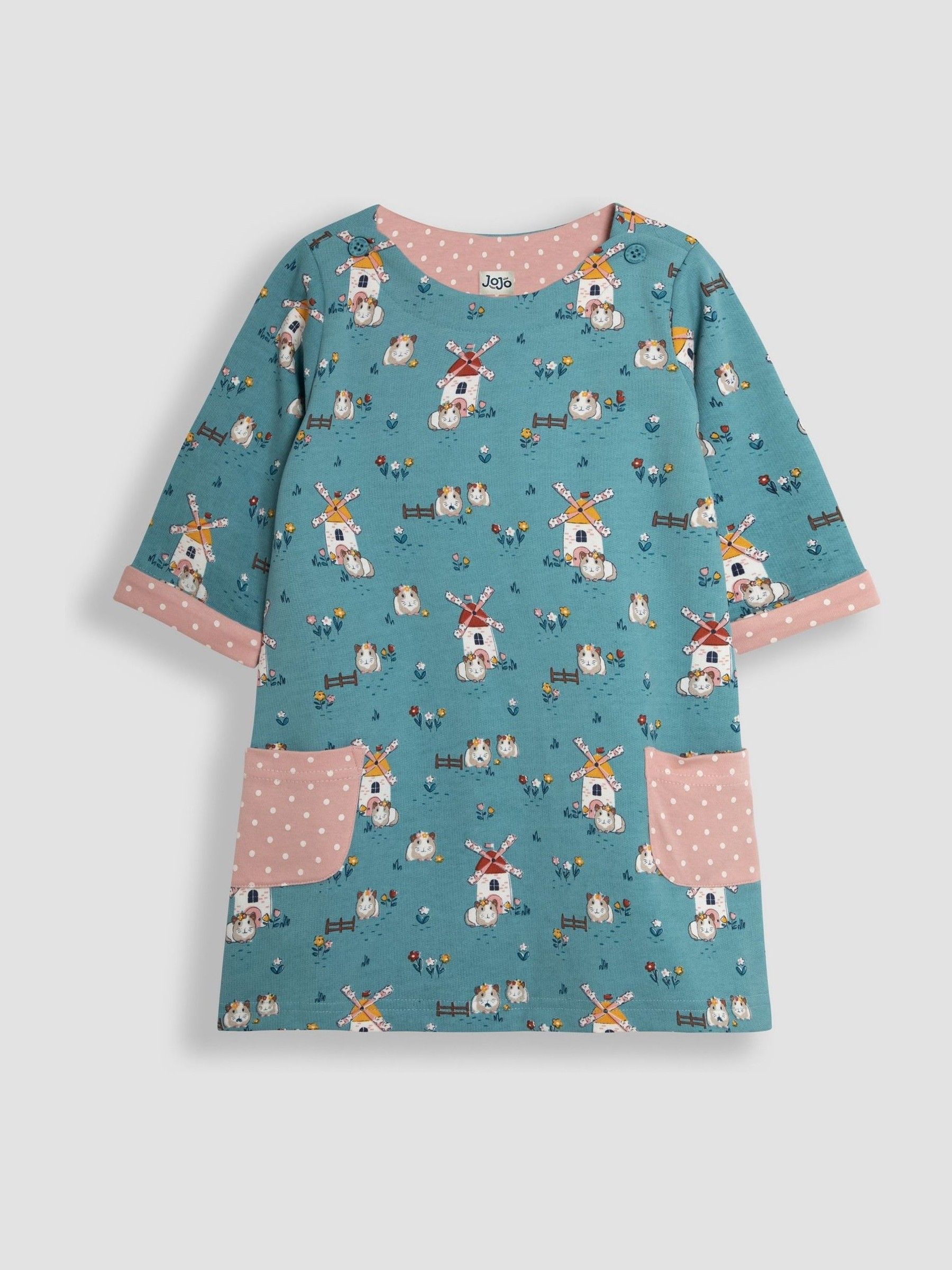 Duck Egg Blue Guinea Pig A-Line Dress - Image 1 of 3
