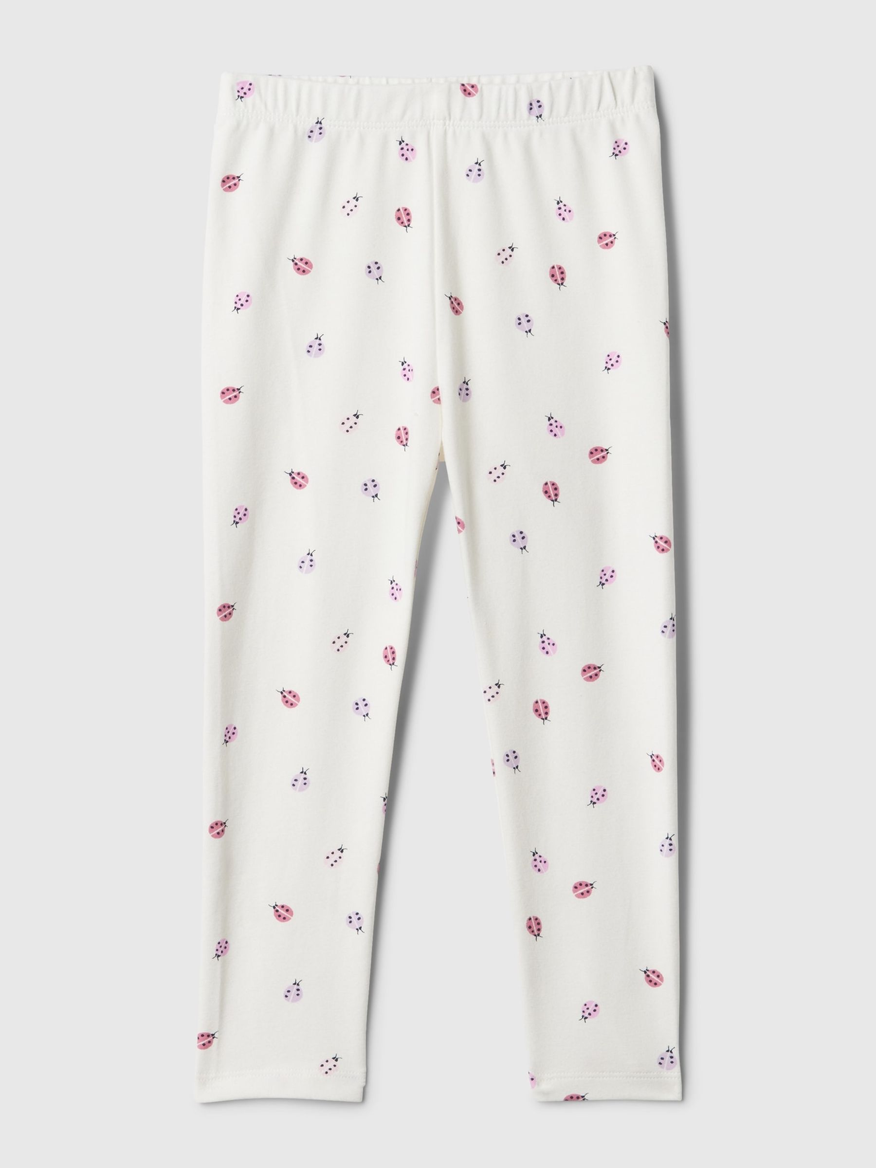 White Ladybug Print Pull On Leggings (3mths-5yrs) - Image 1 of 1