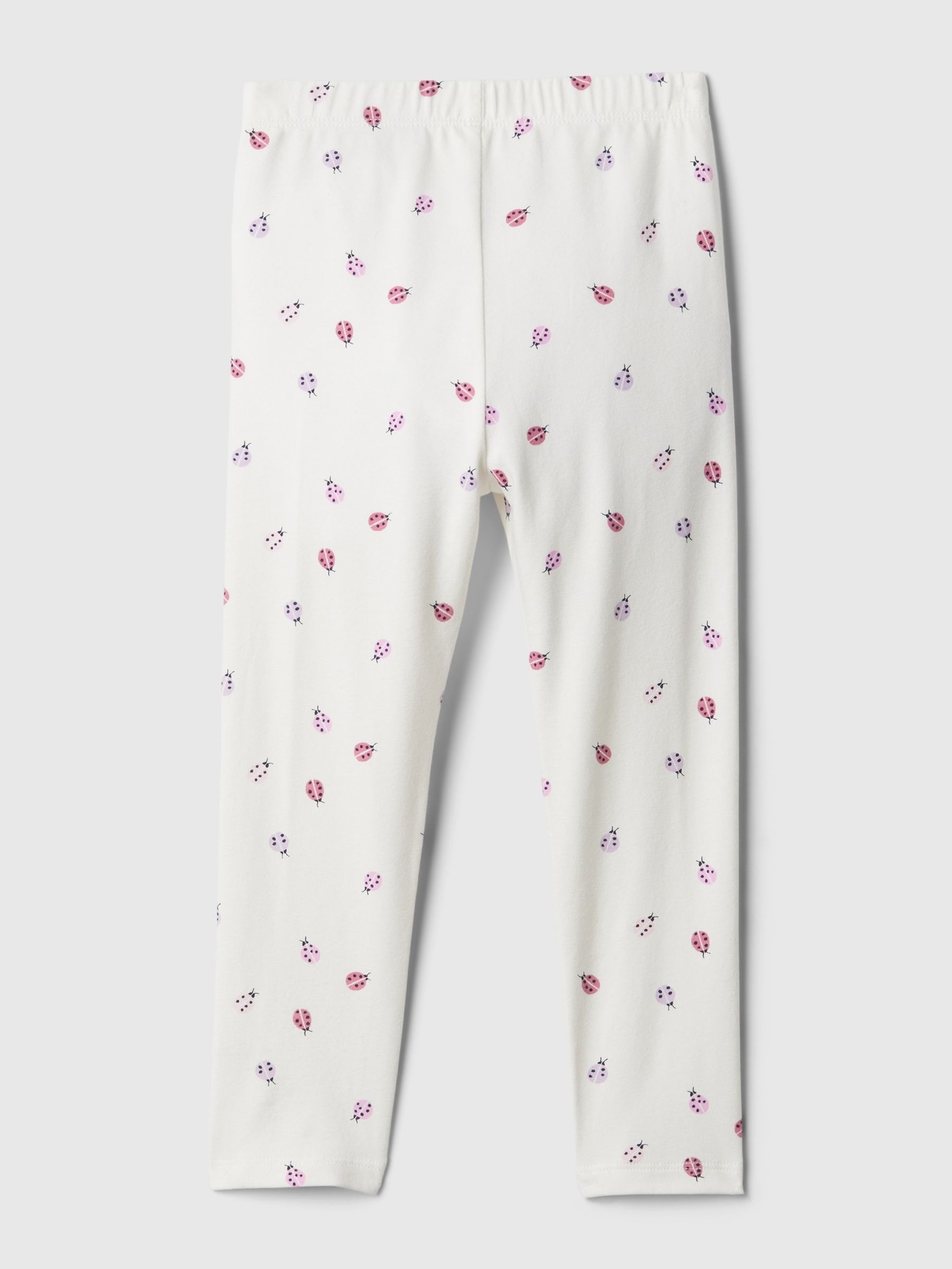 White Ladybug Print Pull On Leggings (3mths-5yrs) - Image 2 of 2
