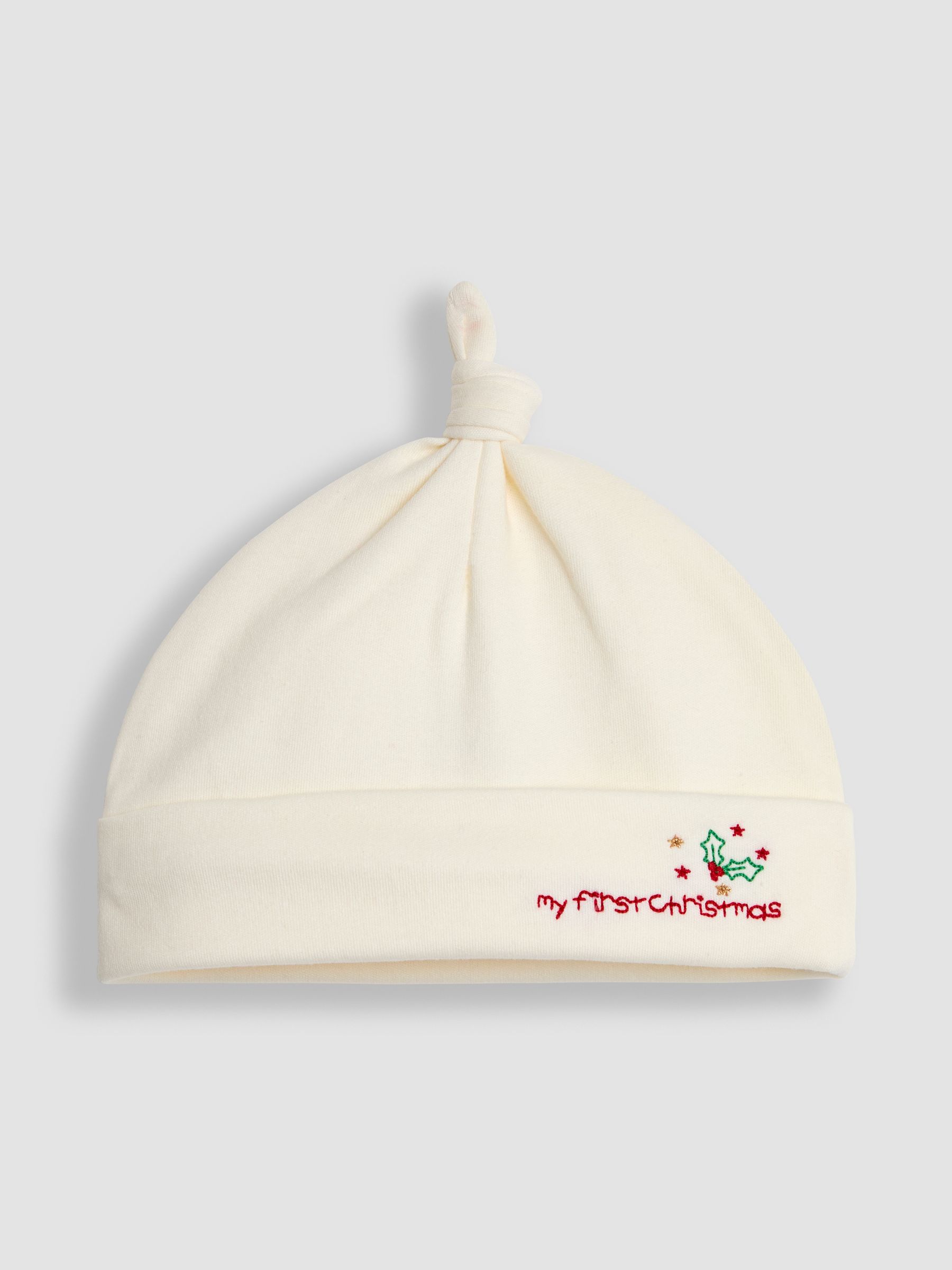 Cream My First Christmas Hat - Image 1 of 3