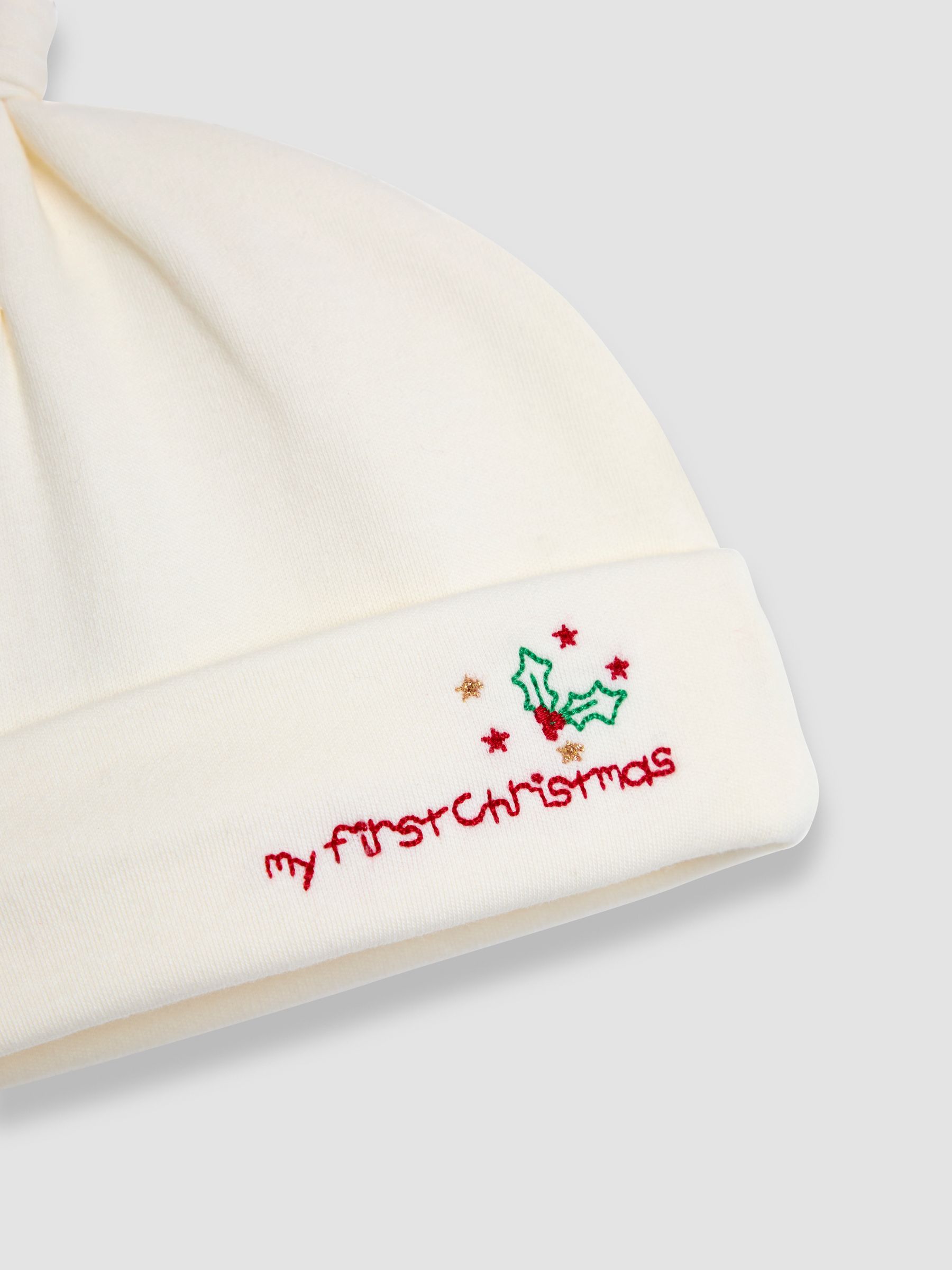 Cream My First Christmas Hat - Image 3 of 3