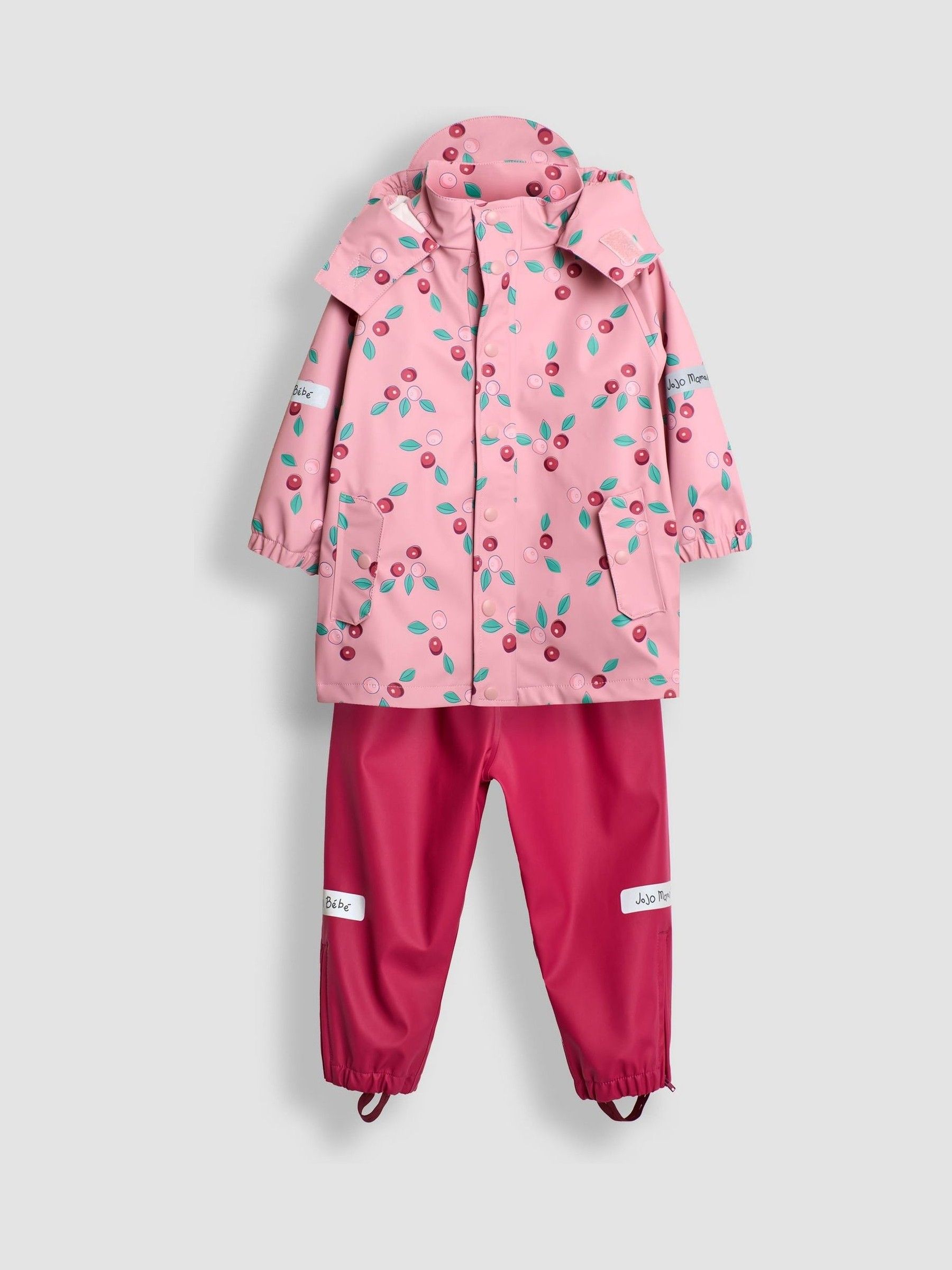 Pink Berry 2 Piece Waterproof Trouser And Jacket Set - Image 4 of 10