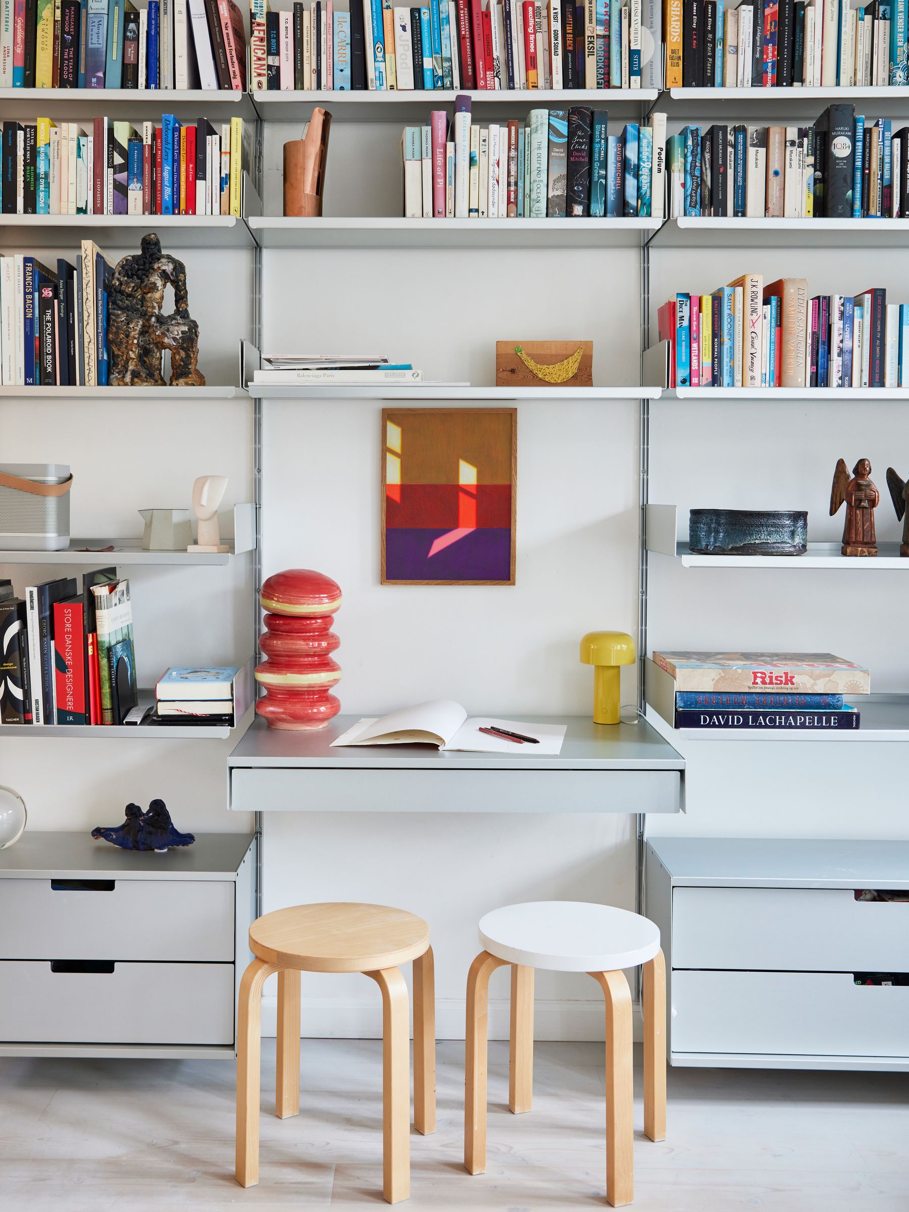 Paper Collective Yellow Les Vacances 02 Framed Wall Art Print in Natural Oak Frame - Image 2 of 3