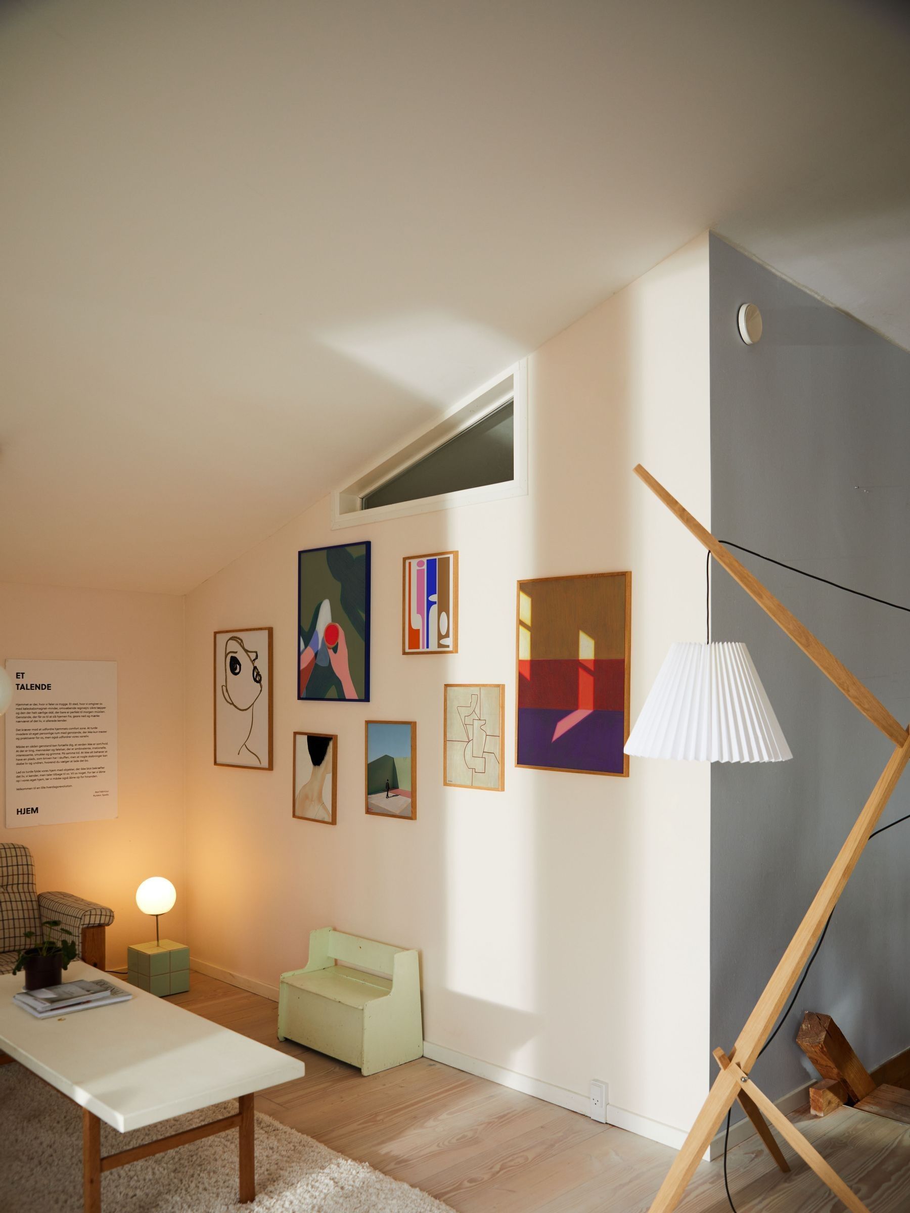 Paper Collective Yellow Les Vacances 02 Framed Wall Art Print in Natural Oak Frame - Image 3 of 3