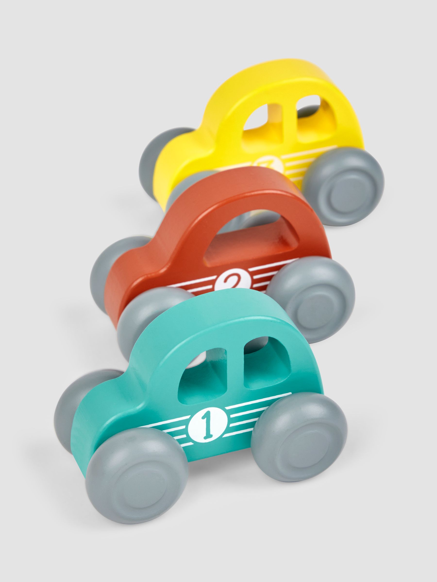 Set of 3 Wooden Cars - Image 6 of 8