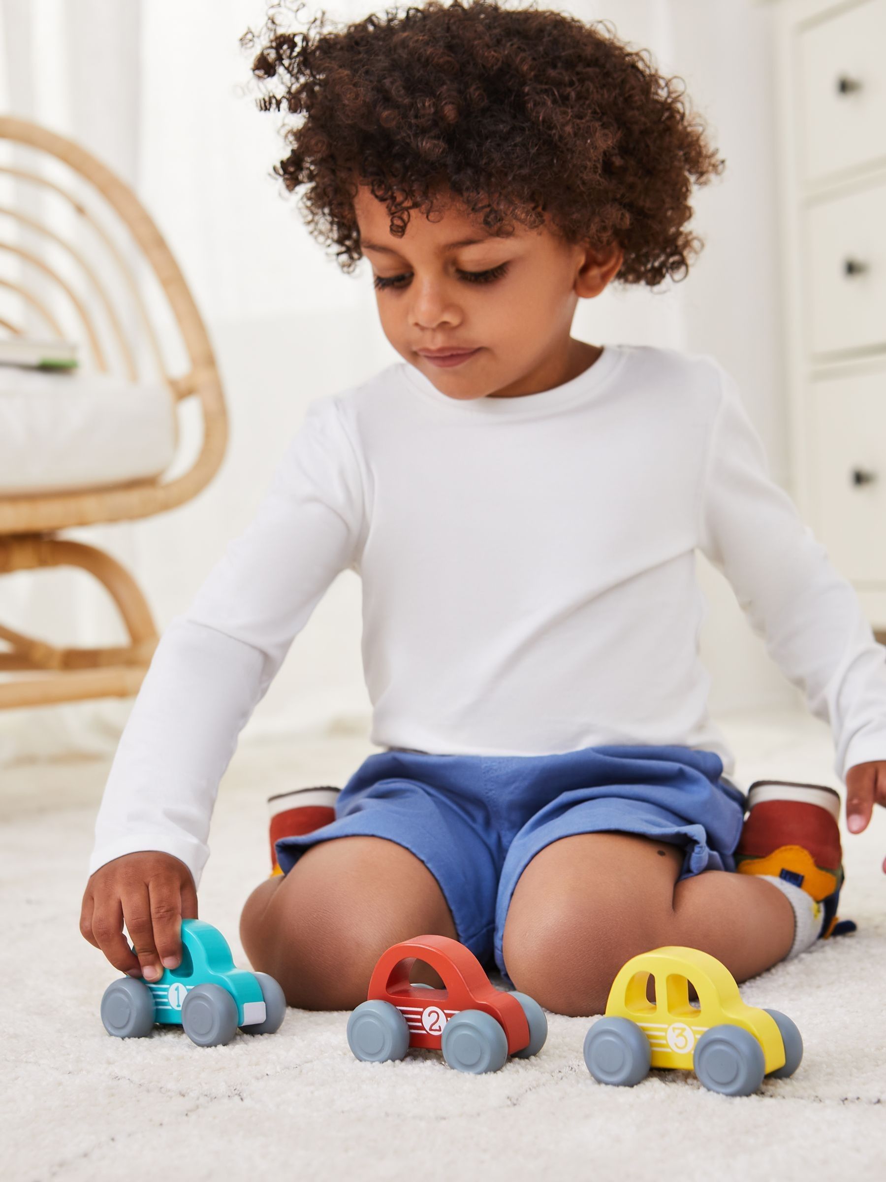 Set of 3 Wooden Cars - Image 7 of 8