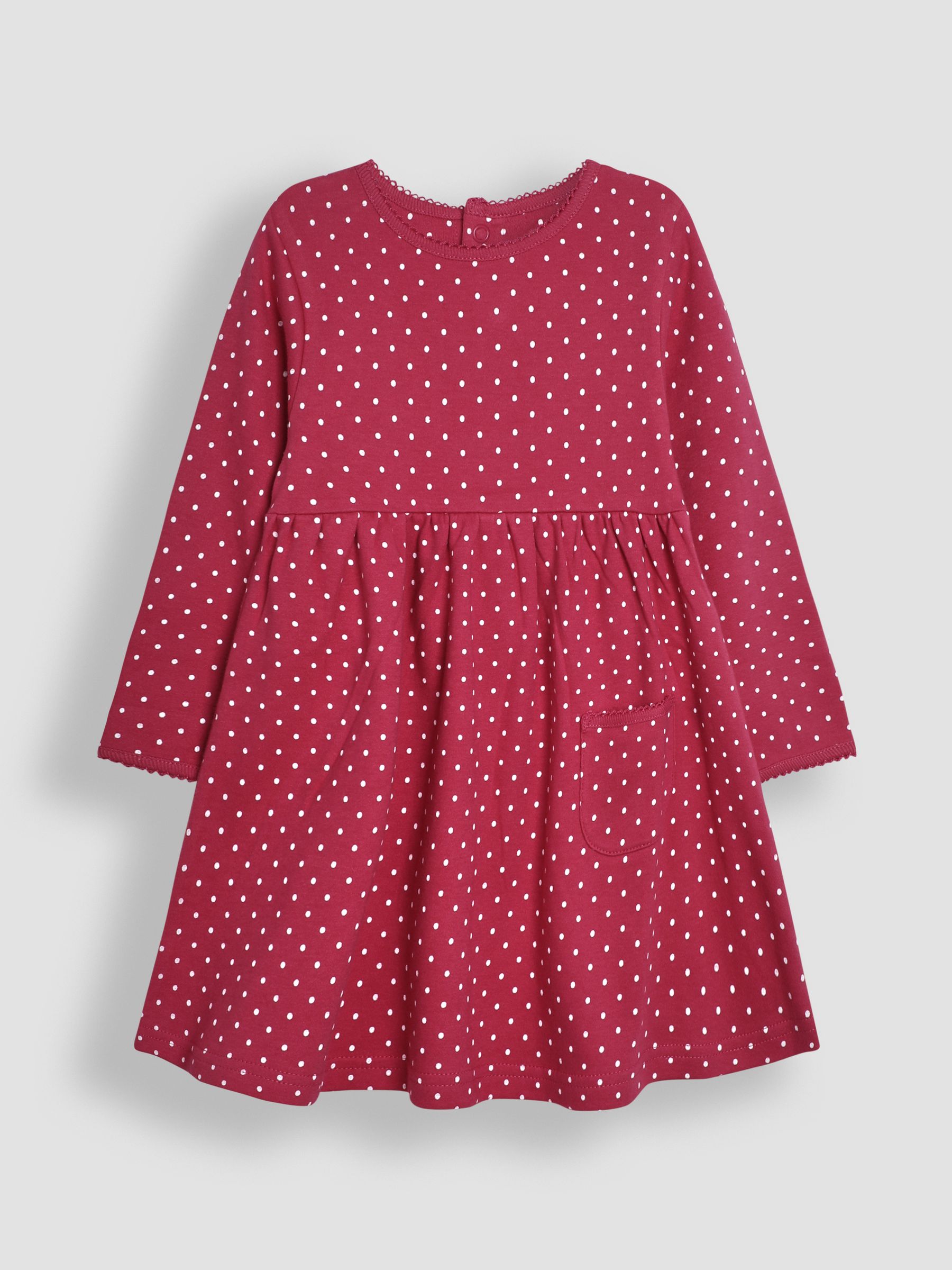Raspberry Pink Spot Dress - Image 1 of 3