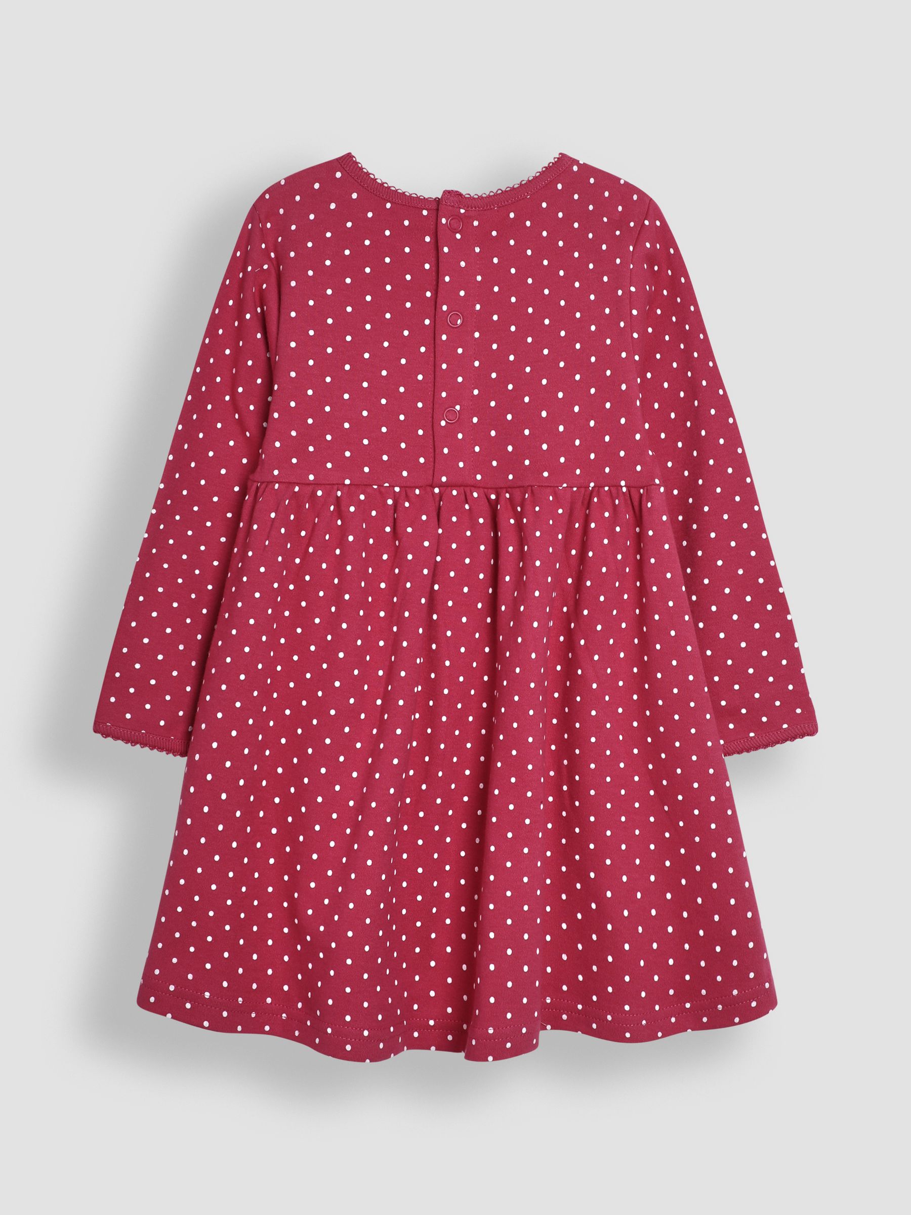 Raspberry Pink Spot Dress - Image 2 of 3