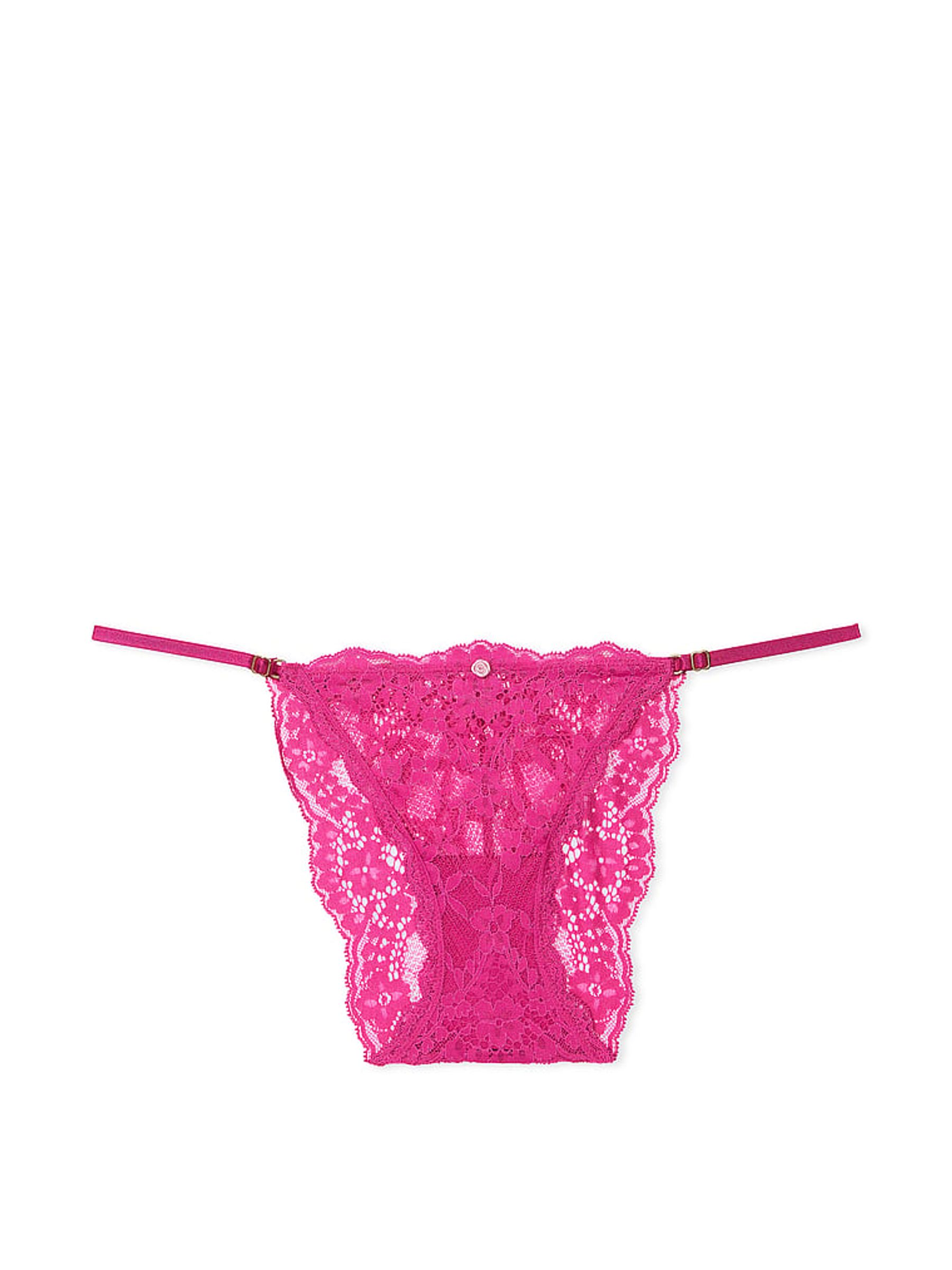 Luscious Rose Pink Lace Bikini Knickers - Image 3 of 3