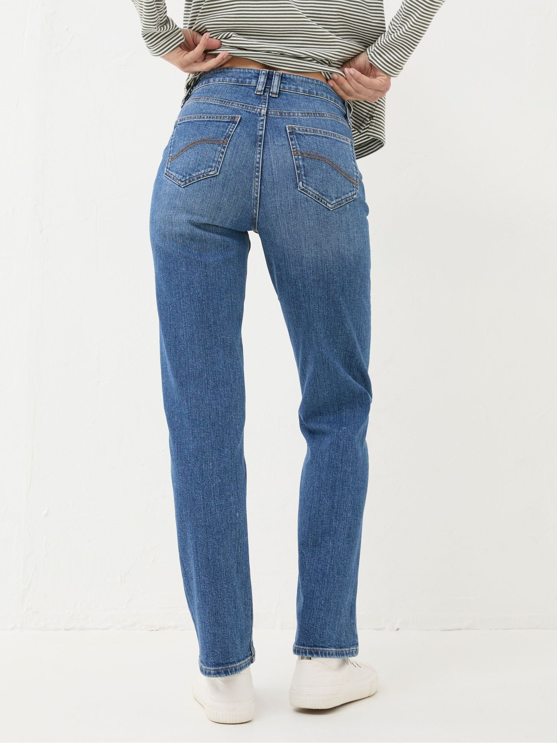 Carmel Blue Denim Comfort Straight Jeans - Image 2 of 6
