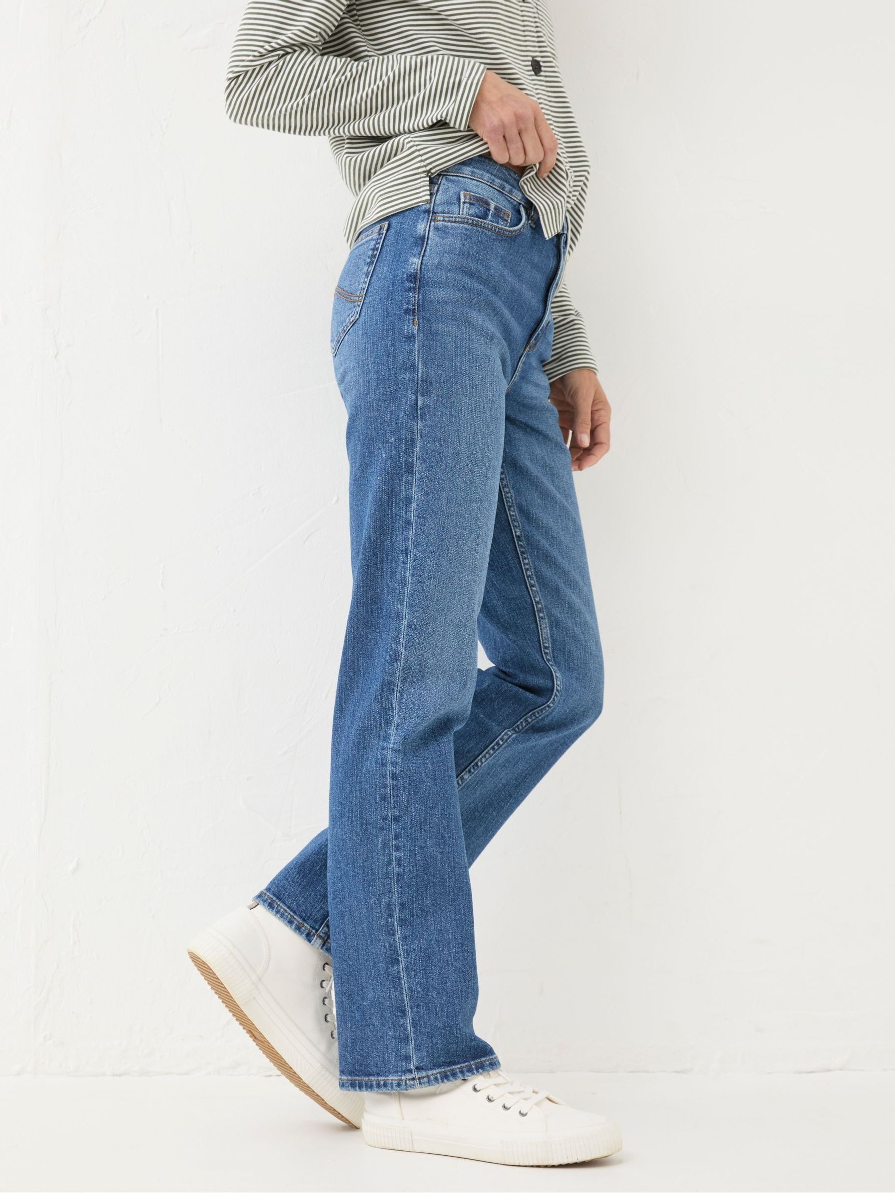 Carmel Blue Denim Comfort Straight Jeans - Image 3 of 6