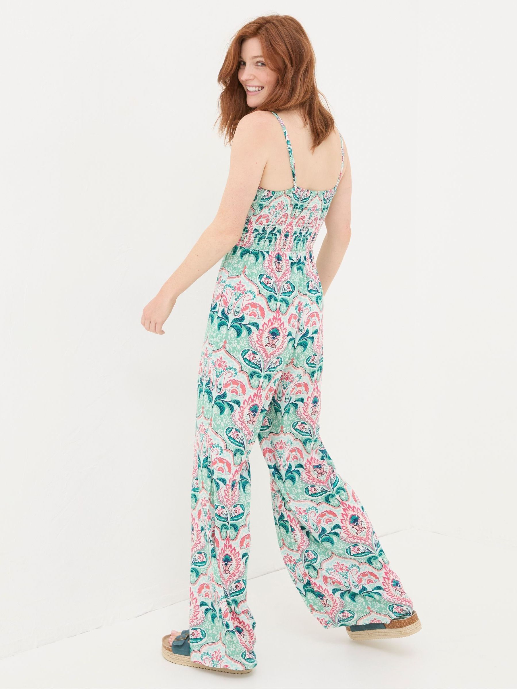 Aurora Green Mirrored Paisley Jumpsuit - Image 2 of 5