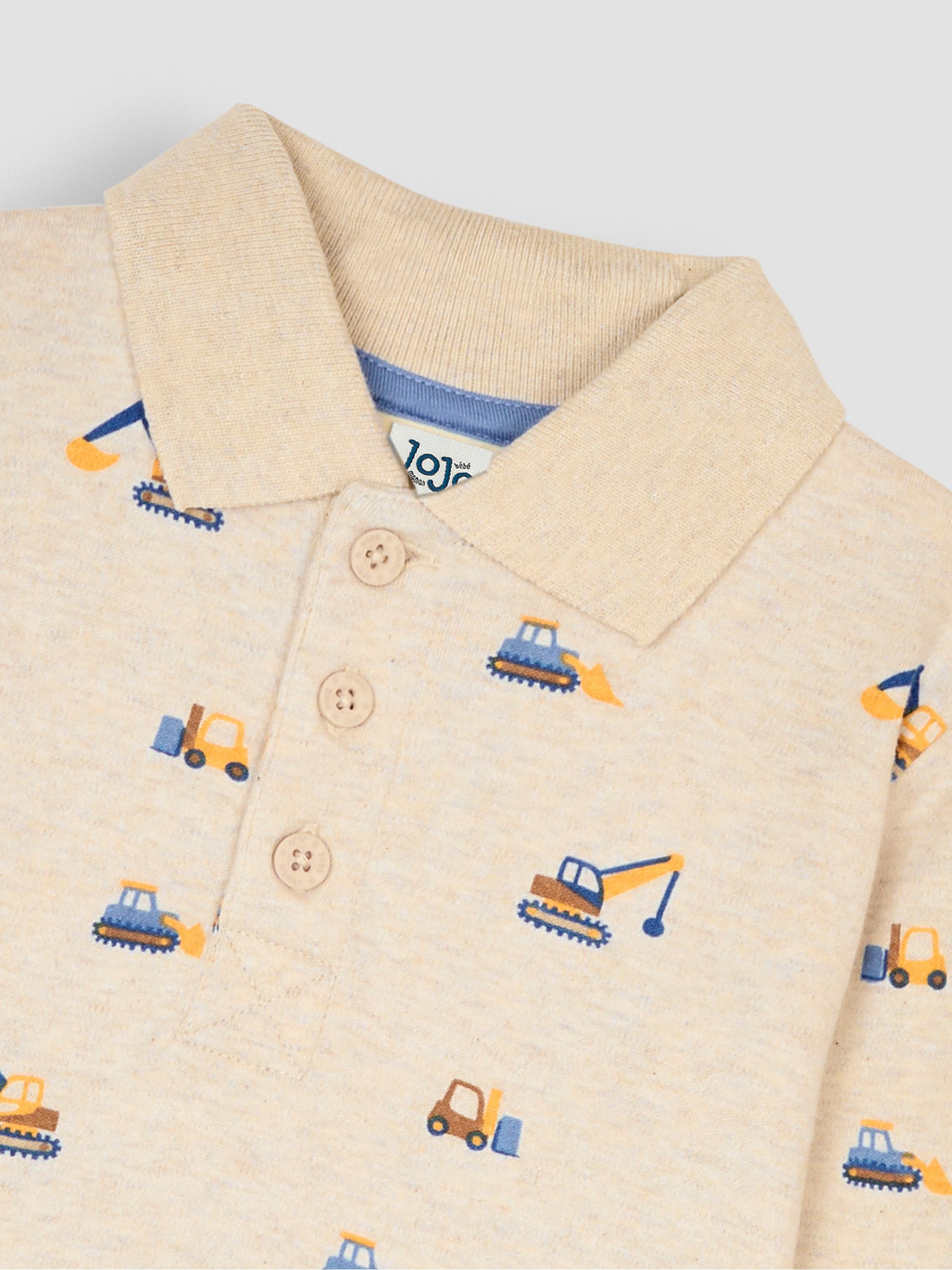 Natural Construction Long Sleeve Print Polo Shirt - Image 3 of 3