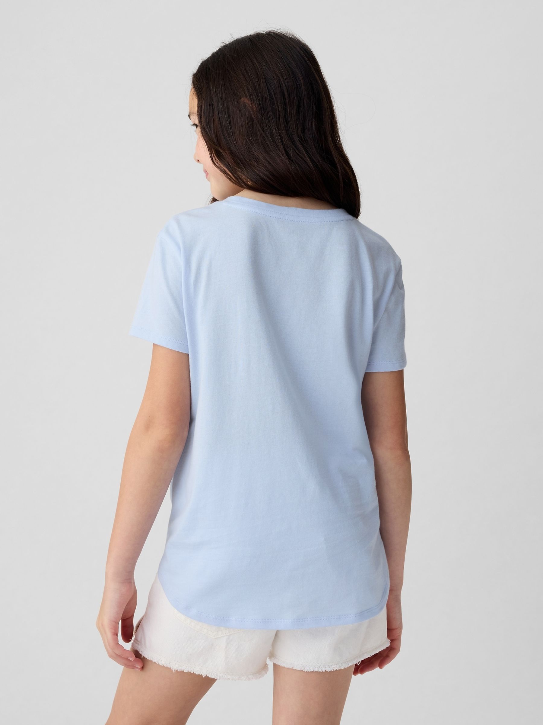 Blue Starfish Cotton Flippy Sequin Graphic Short Sleeve T-Shirt (4-13yrs) - Image 2 of 3