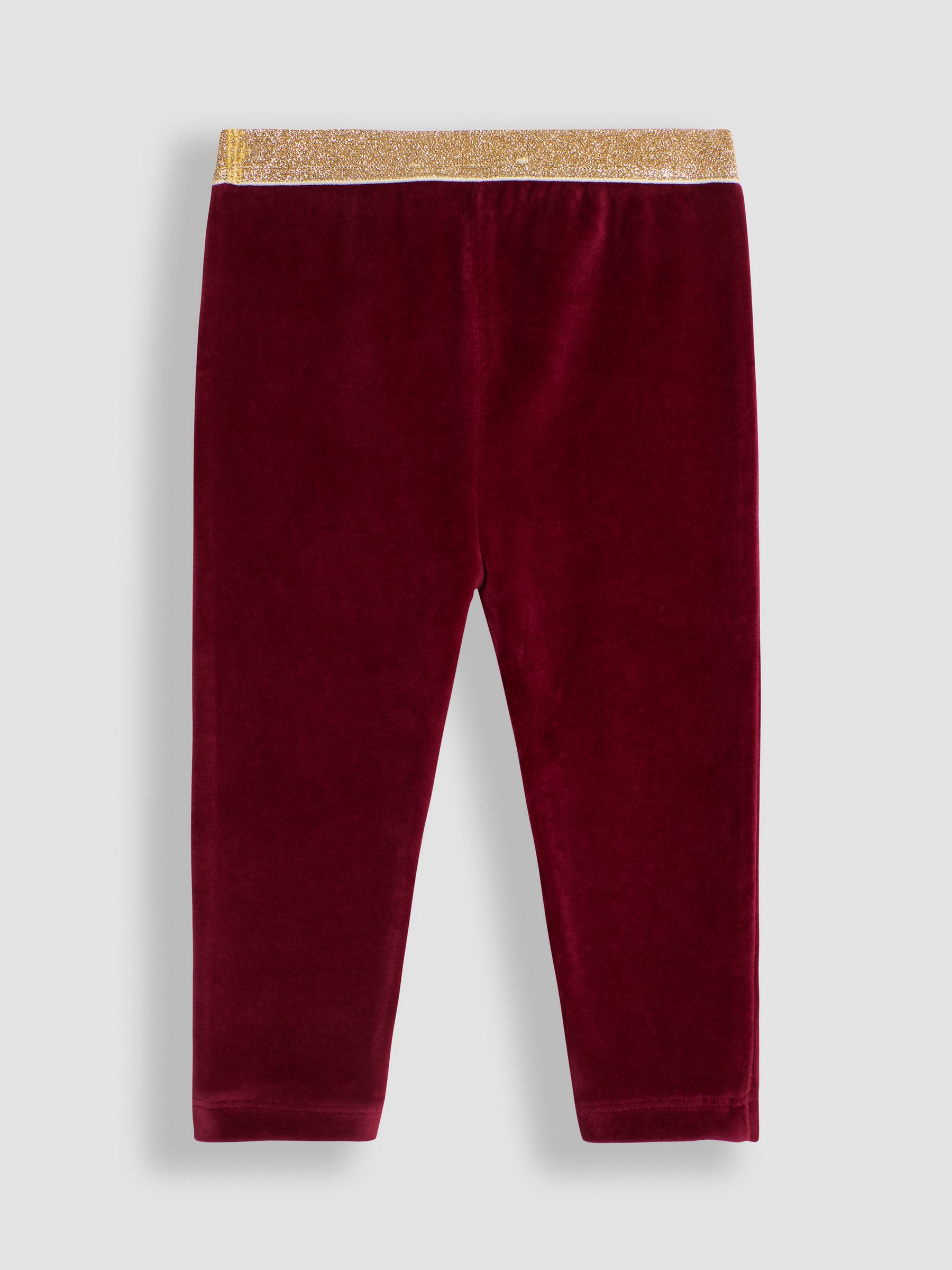 Berry Purple Velour Leggings - Image 2 of 3