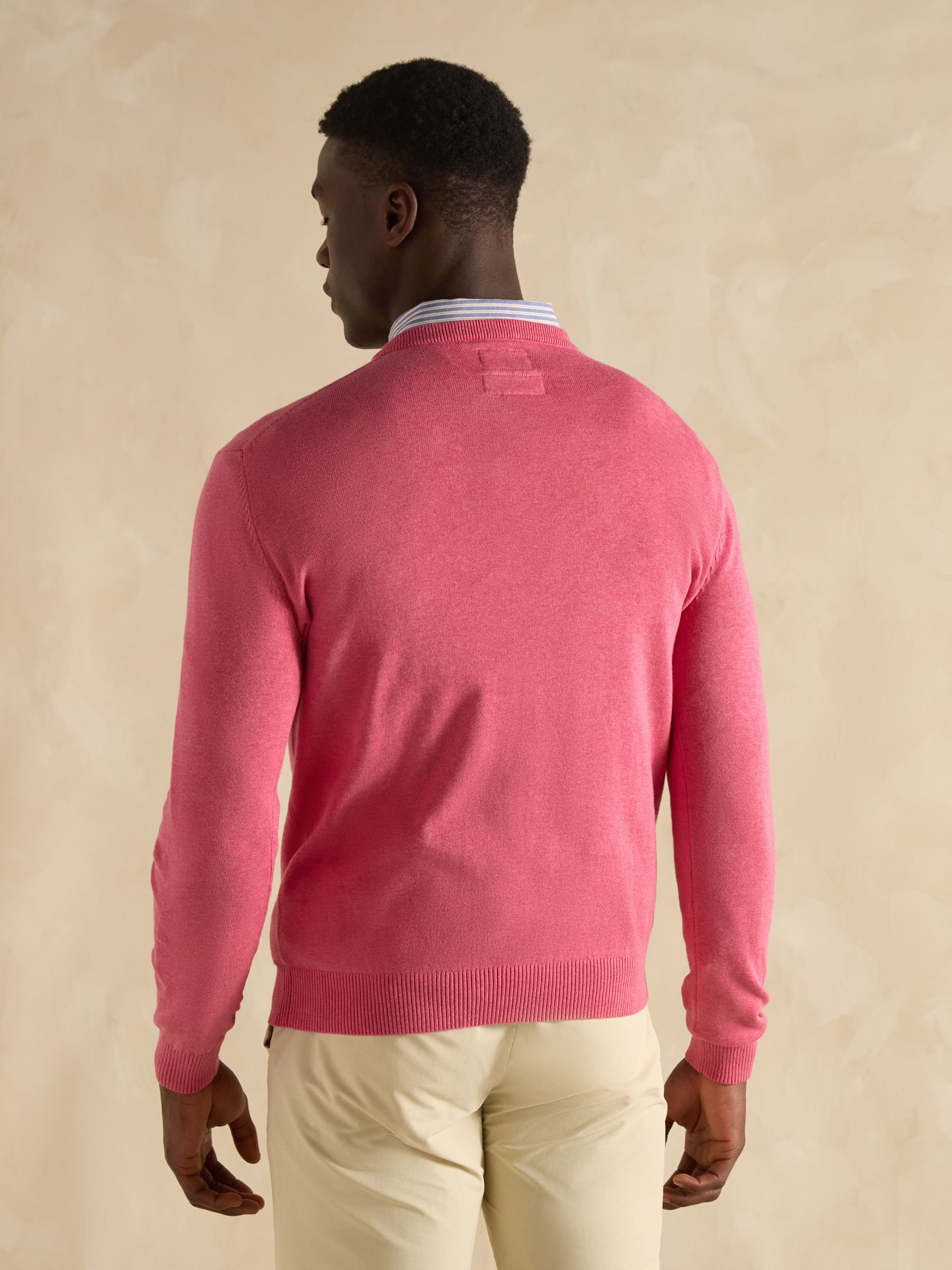Hillside Rose Pink Crew Neck Knitted Jumper - Image 2 of 7