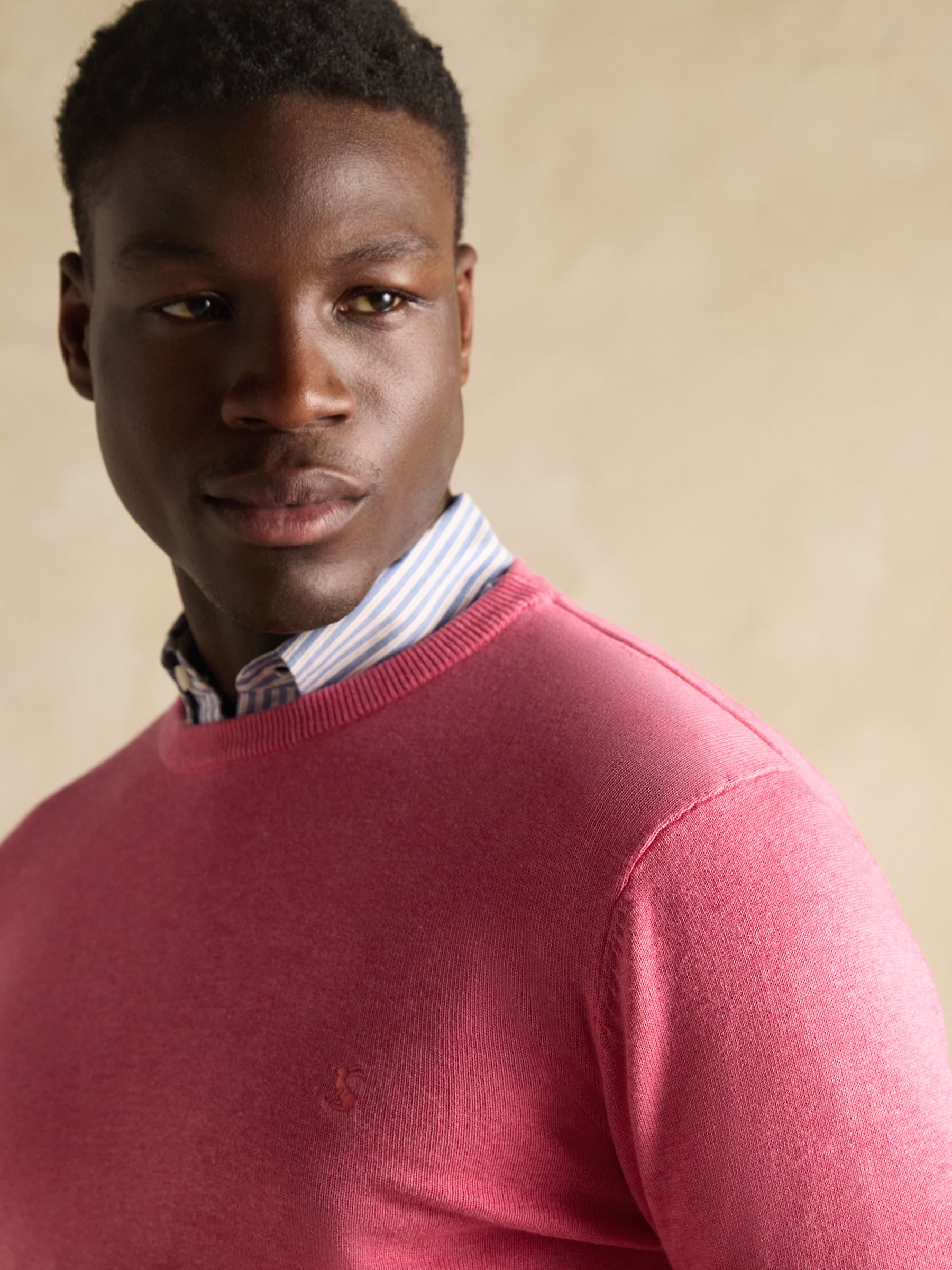 Hillside Rose Pink Crew Neck Knitted Jumper - Image 4 of 7