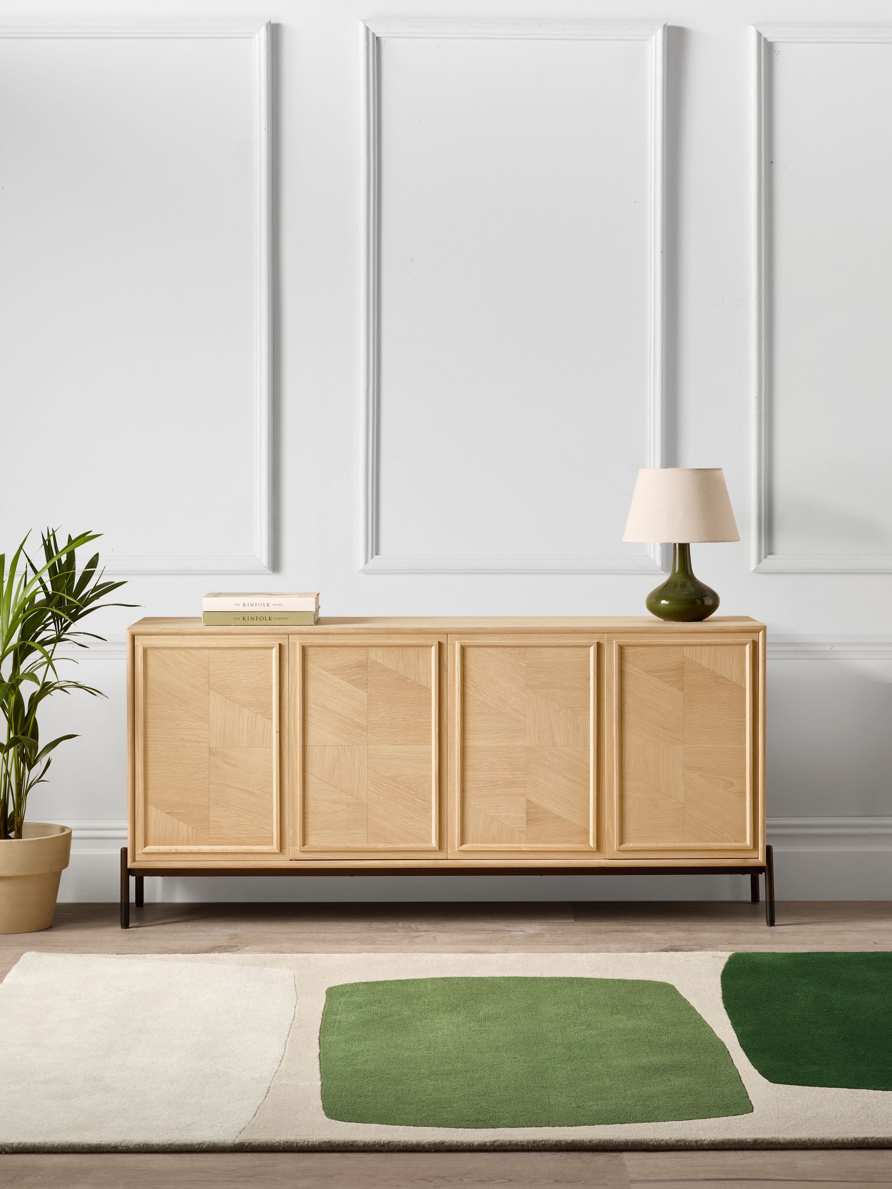 Jasper Conran London White Washed Oak Aden Large Sideboard - Image 2 of 6