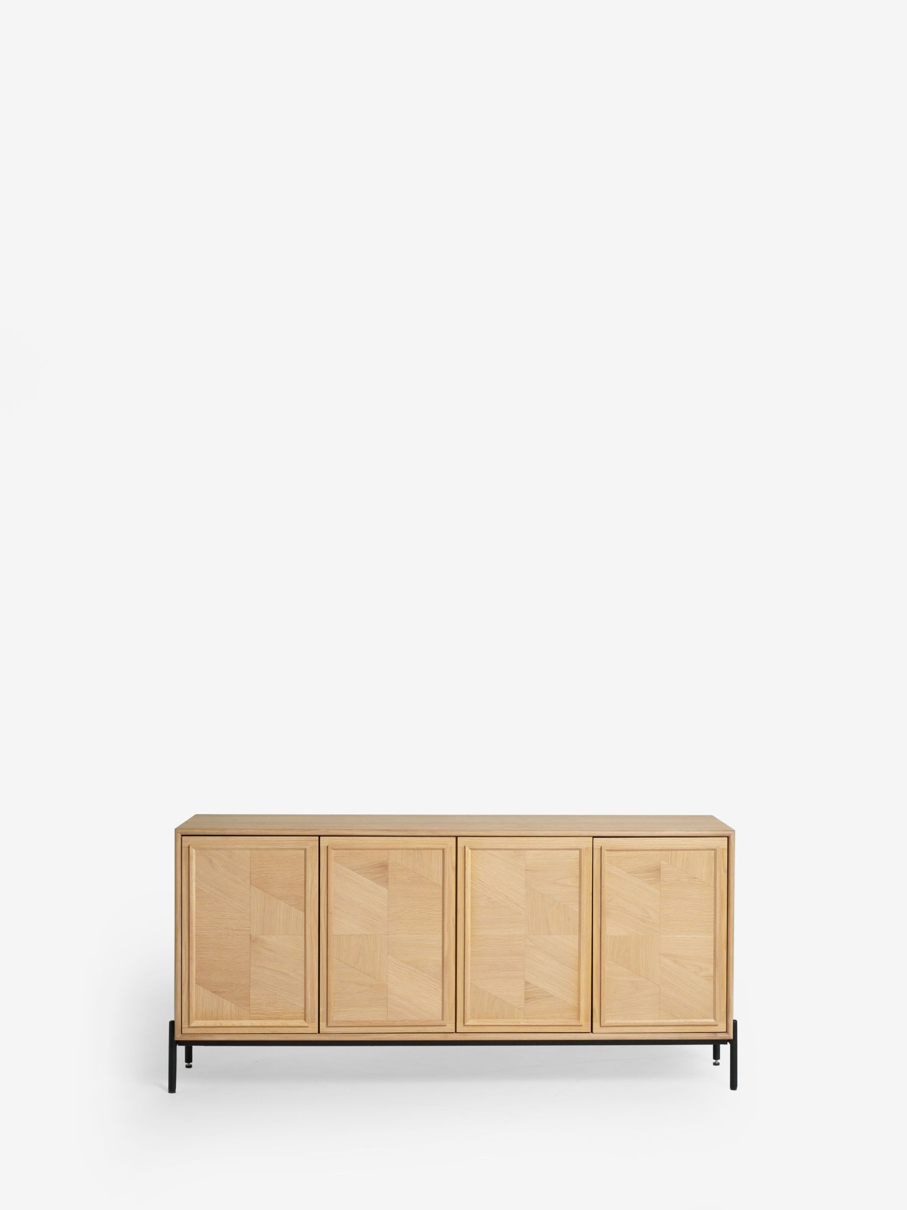 Jasper Conran London White Washed Oak Aden Large Sideboard - Image 4 of 6