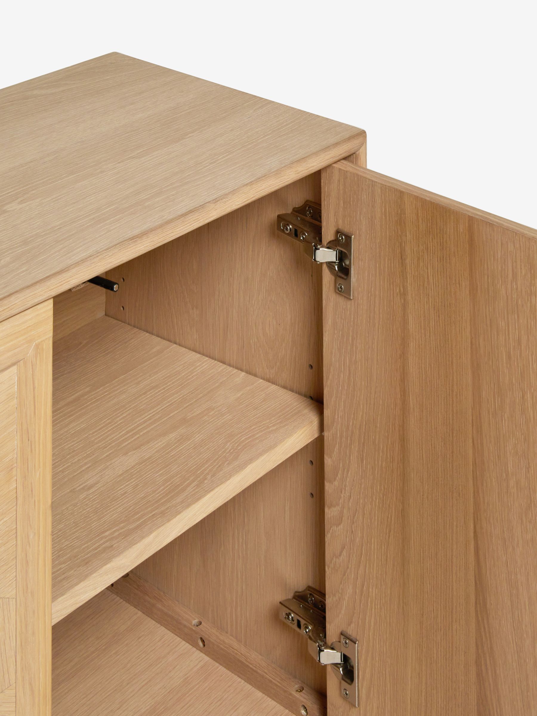 Jasper Conran London White Washed Oak Aden Large Sideboard - Image 5 of 6
