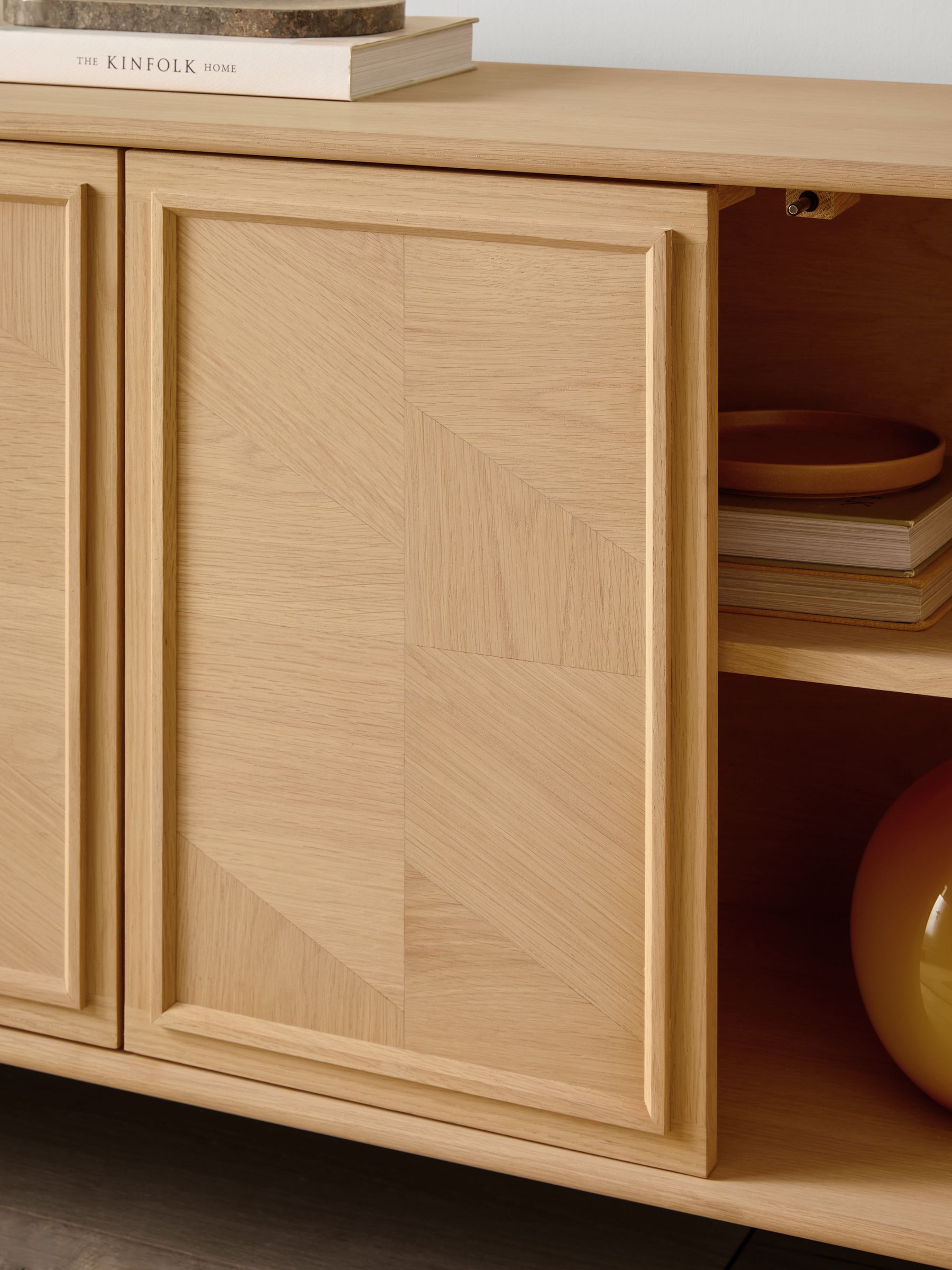 Jasper Conran London White Washed Oak Aden Large Sideboard - Image 6 of 6