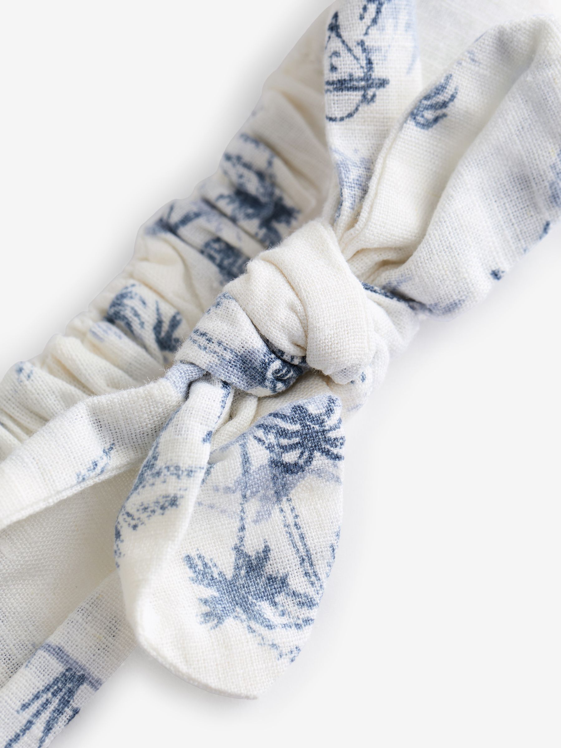 White/Blue Baby Linen-Cotton Outfit Set (Newborn-24mths) - Image 5 of 5