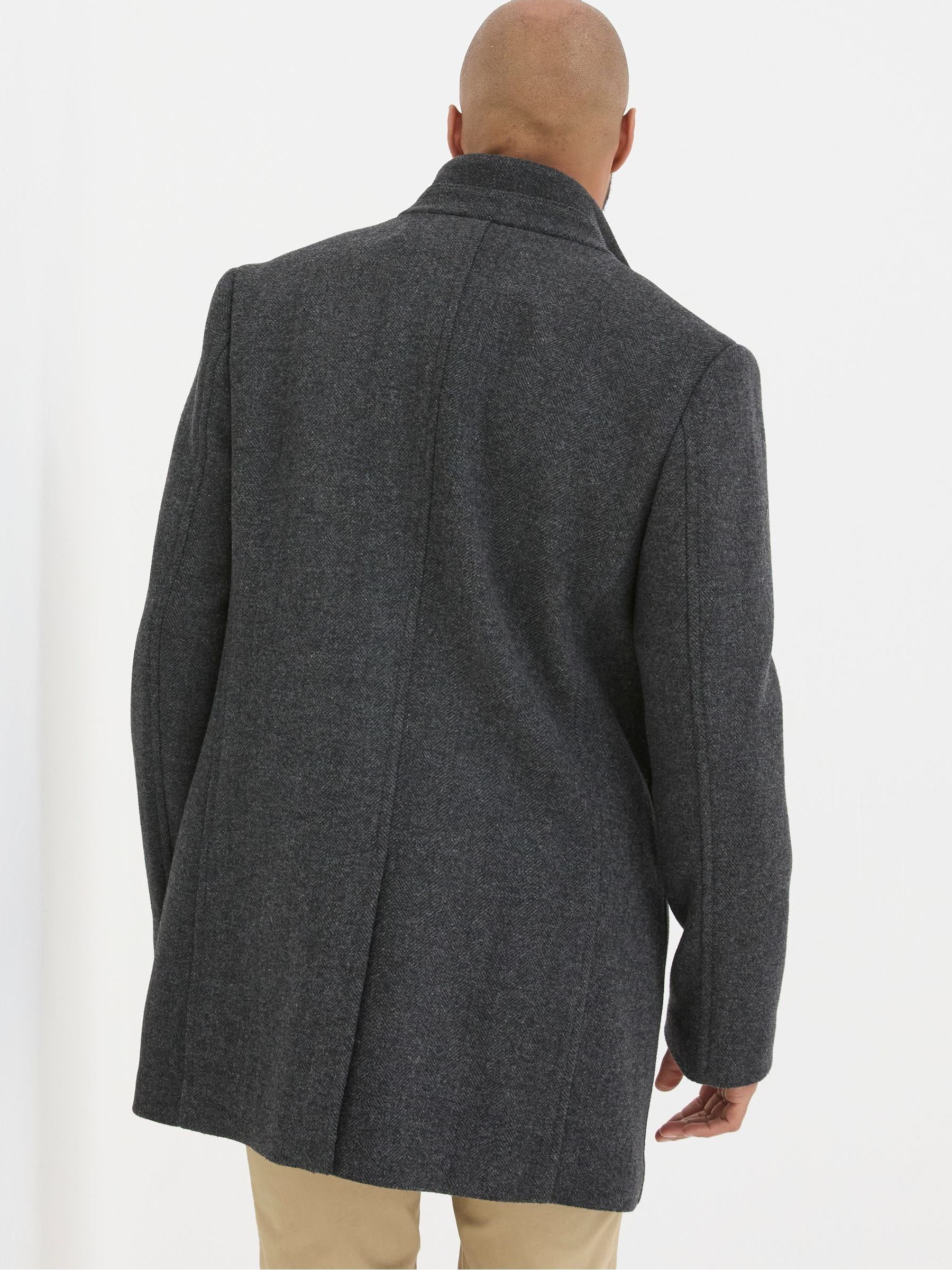 Pendeen Dark Grey Overcoat - Image 2 of 5