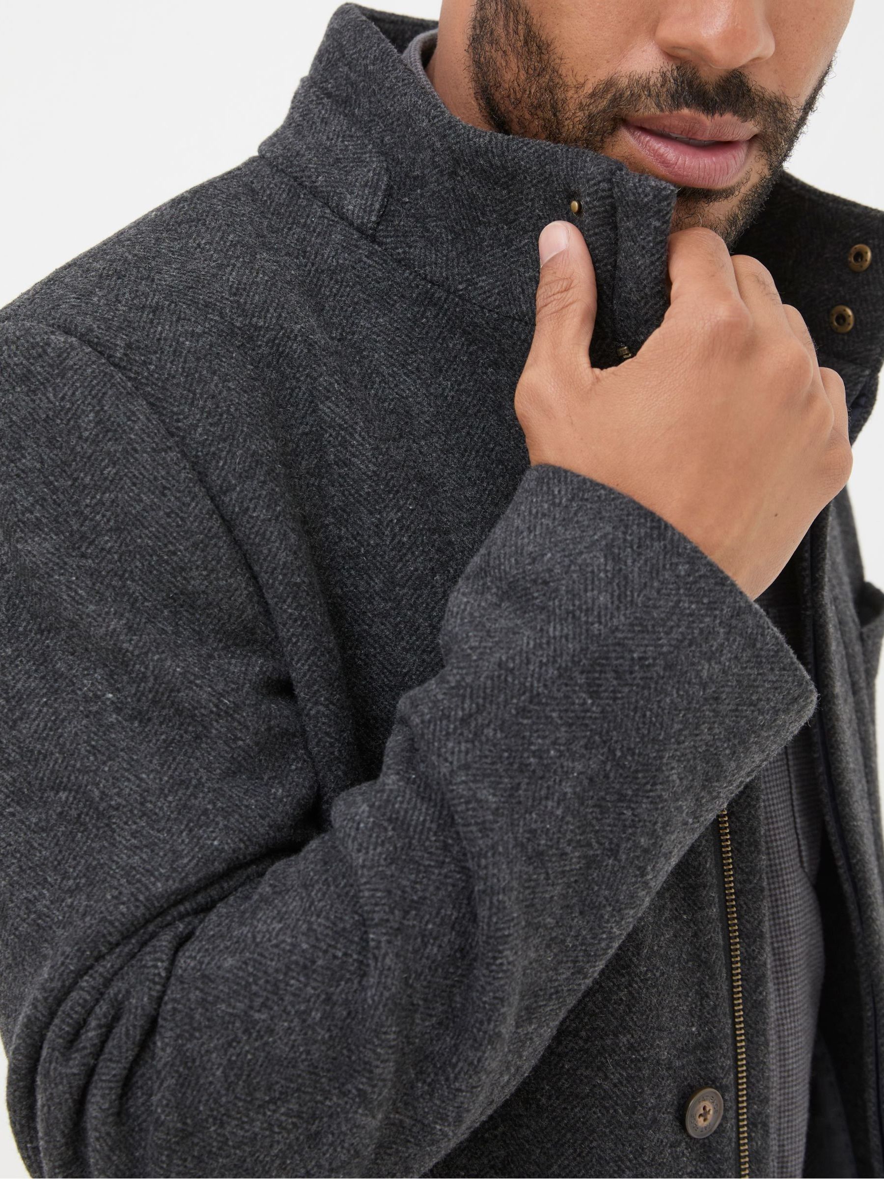 Pendeen Dark Grey Overcoat - Image 4 of 5