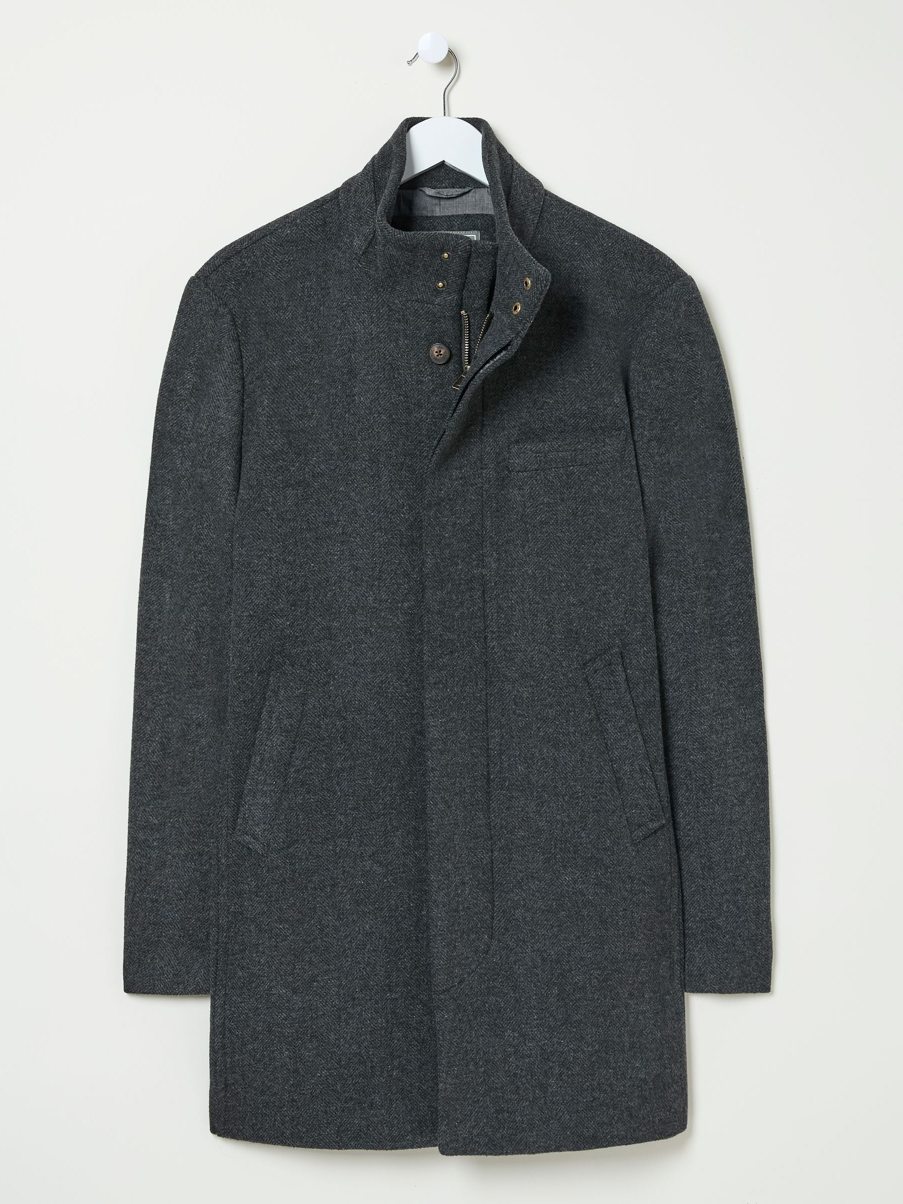Pendeen Dark Grey Overcoat - Image 5 of 5